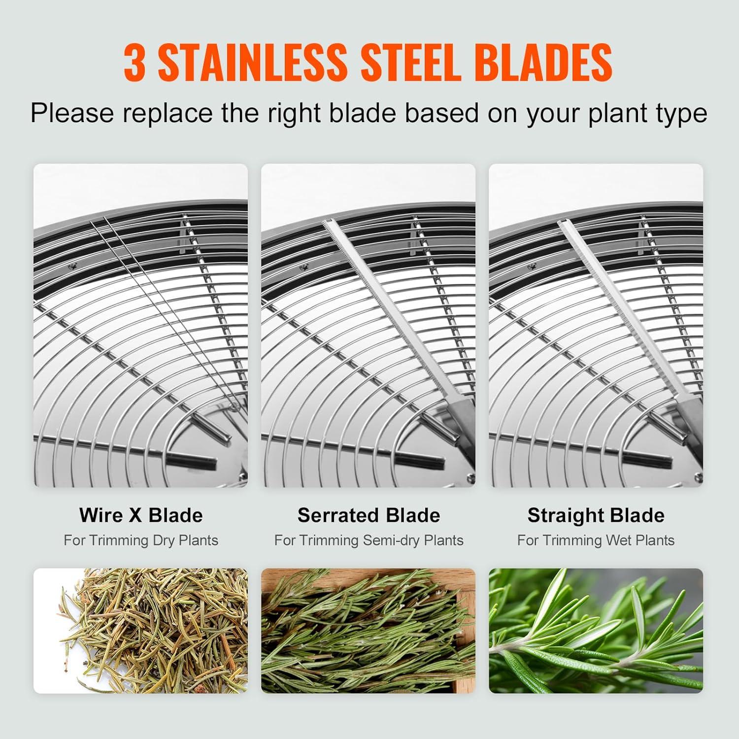 imageVEVOR 16 inch Stainless Steel Bud Leaf Trimmer with Clear Visibility Dome and Hand Pruners for Cutting Leaves Buds Flowers Hydroponic PlantsSilver 19inch