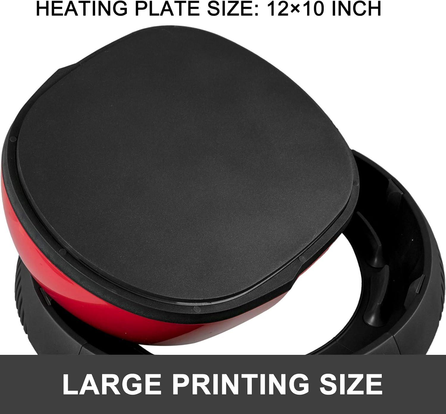 imageVEVOR 8 in 1 Heat Press Machine 15x15 Inch 360 Swing Away Tshirt Press Digital Professional Sublimation Heat Transfer for T Shirts Hat Cap Mug PlatePink
