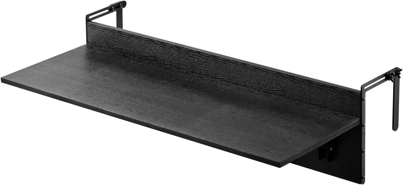 imageVEVOR Balcony Hanging Table 315 x 12 inch Folding Balcony Railing Table Outdoor Bar Table 50 lbs Loading Fit Railing from 1quot to 43quot Serving for Patio ampamp Deck315 x 12 inch