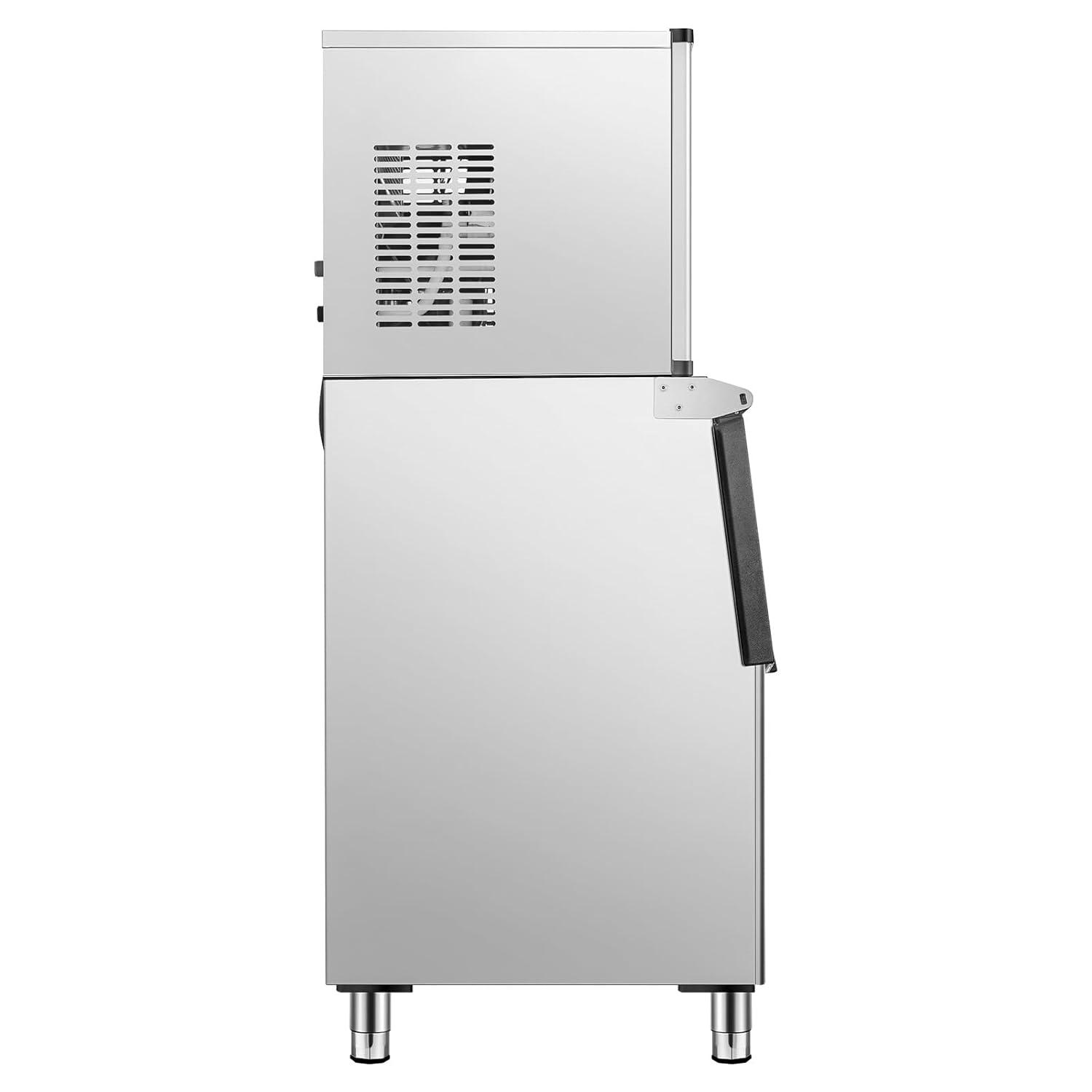 imageVEVOR Commercial Ice Maker Storage Bin 300 LBS Capacity IceBin Commercial Ice Storage Bin with Adjustable AntiSlip Rubber Feet Suitable for Restaurant Hotel and Beverage ShopsWhole Machine