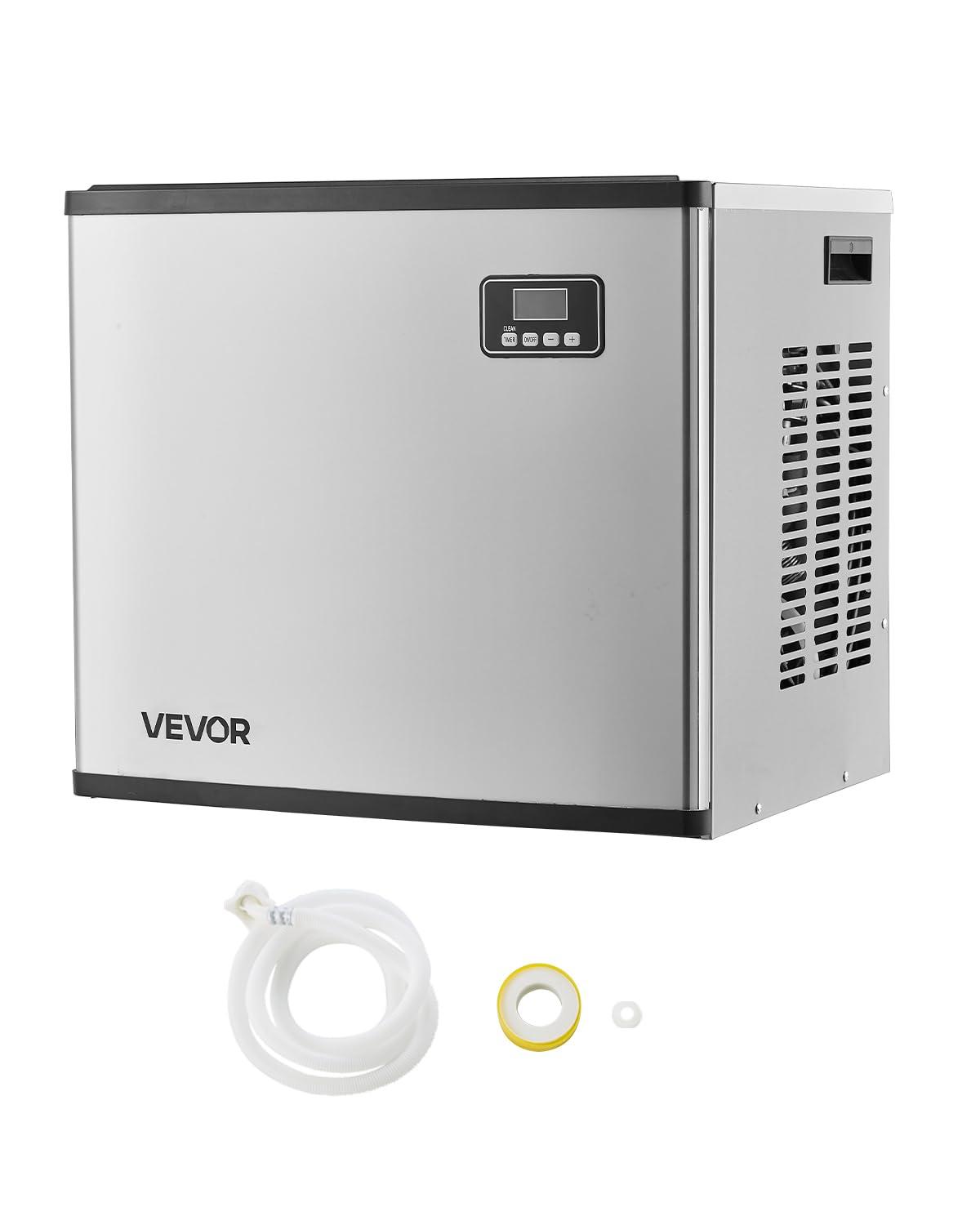 imageVEVOR Commercial Ice Maker Storage Bin 300 LBS Capacity IceBin Commercial Ice Storage Bin with Adjustable AntiSlip Rubber Feet Suitable for Restaurant Hotel and Beverage ShopsIce Maker Unit