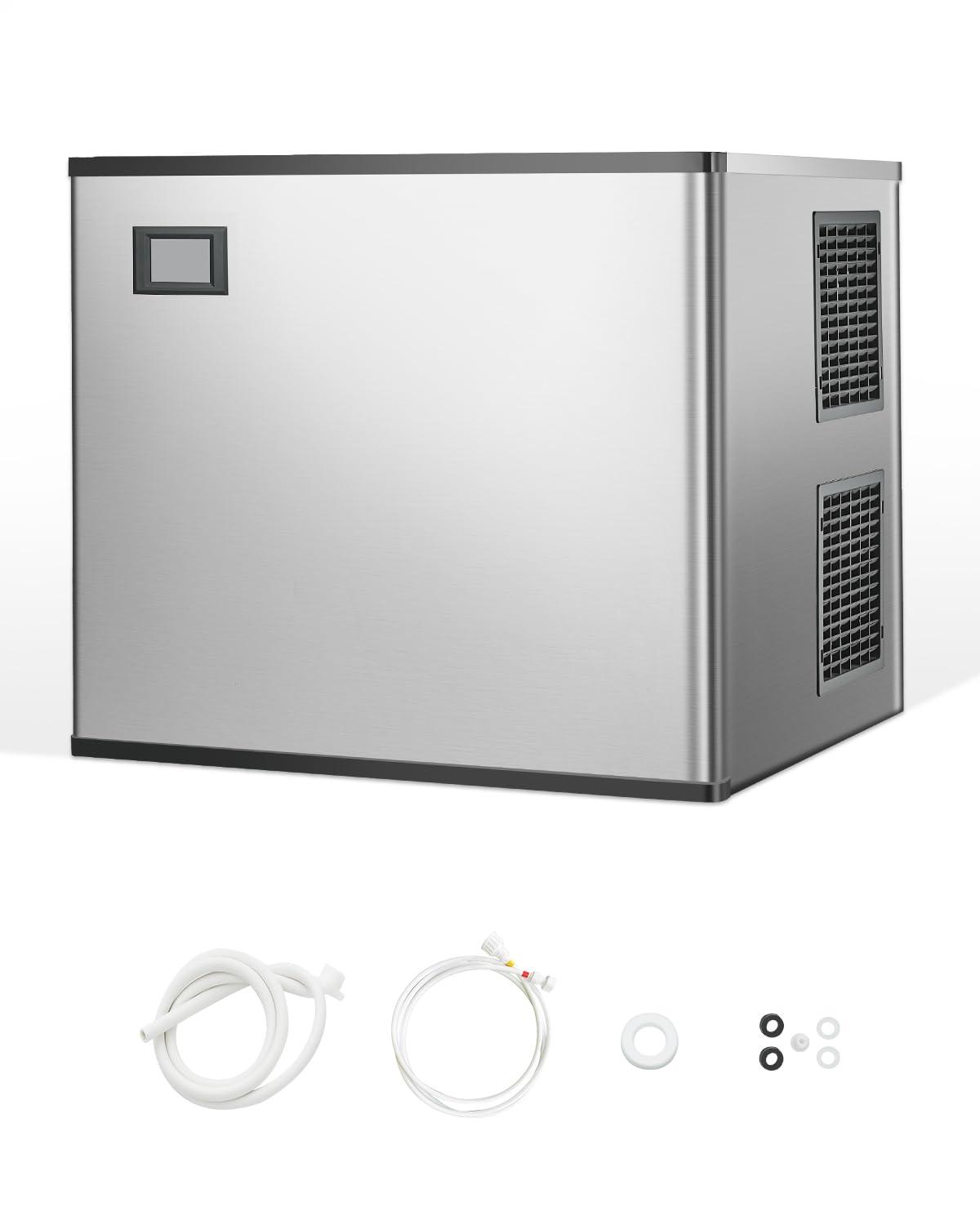 imageVEVOR Commercial Ice Maker Storage Bin 300 LBS Capacity IceBin Commercial Ice Storage Bin with Adjustable AntiSlip Rubber Feet Suitable for Restaurant Hotel and Beverage ShopsIce Maker Unit