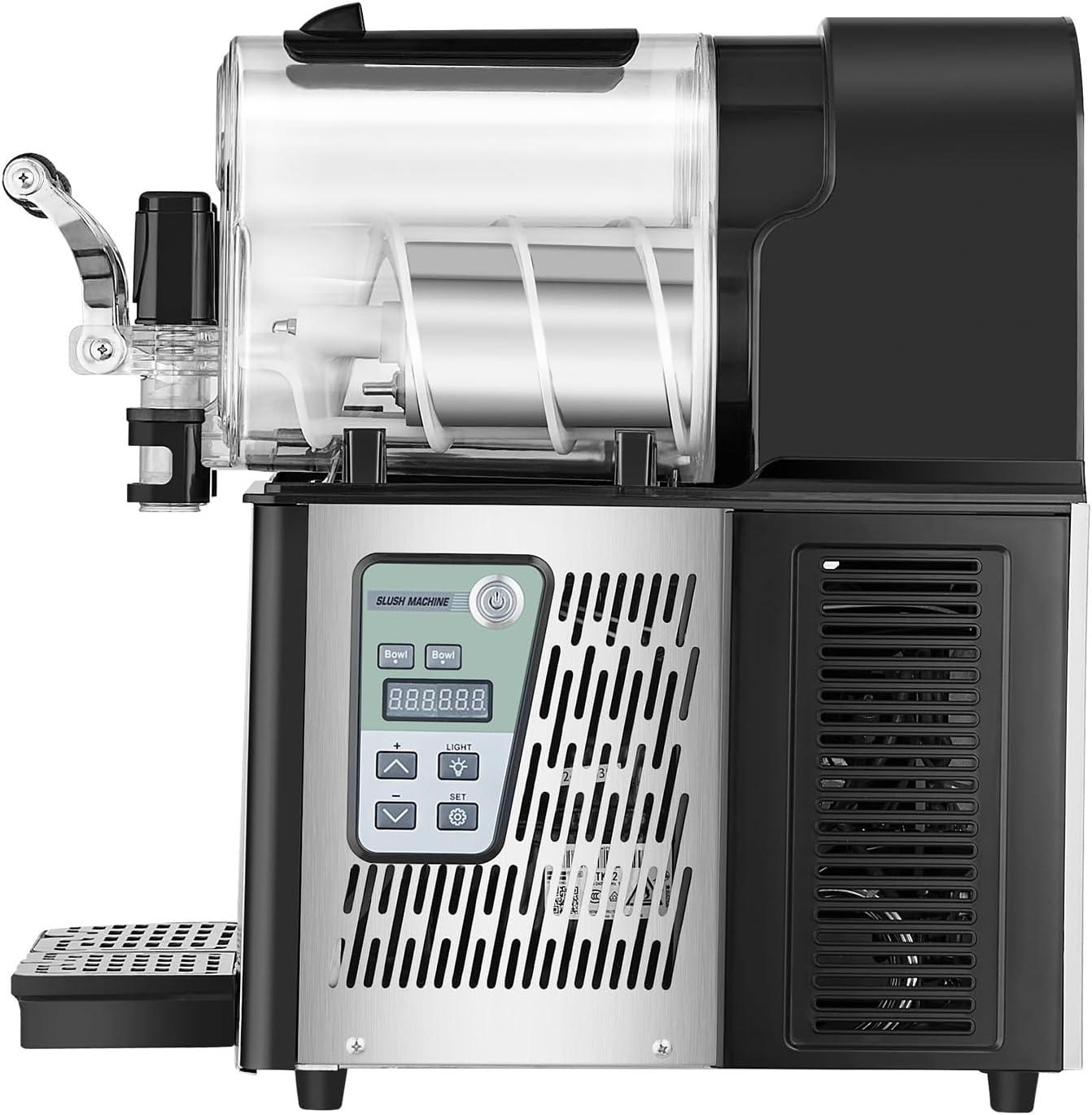imageVEVOR Commercial Slushy Machine 12Lx3 Triple Tank Frozen Drink Machine 144 Cups Stainless Steel Margarita Smoothie Frozen Drink Maker Slushie Maker for Home Party Restaurants Cafe Bars08 Gal x 2  3 L x 2