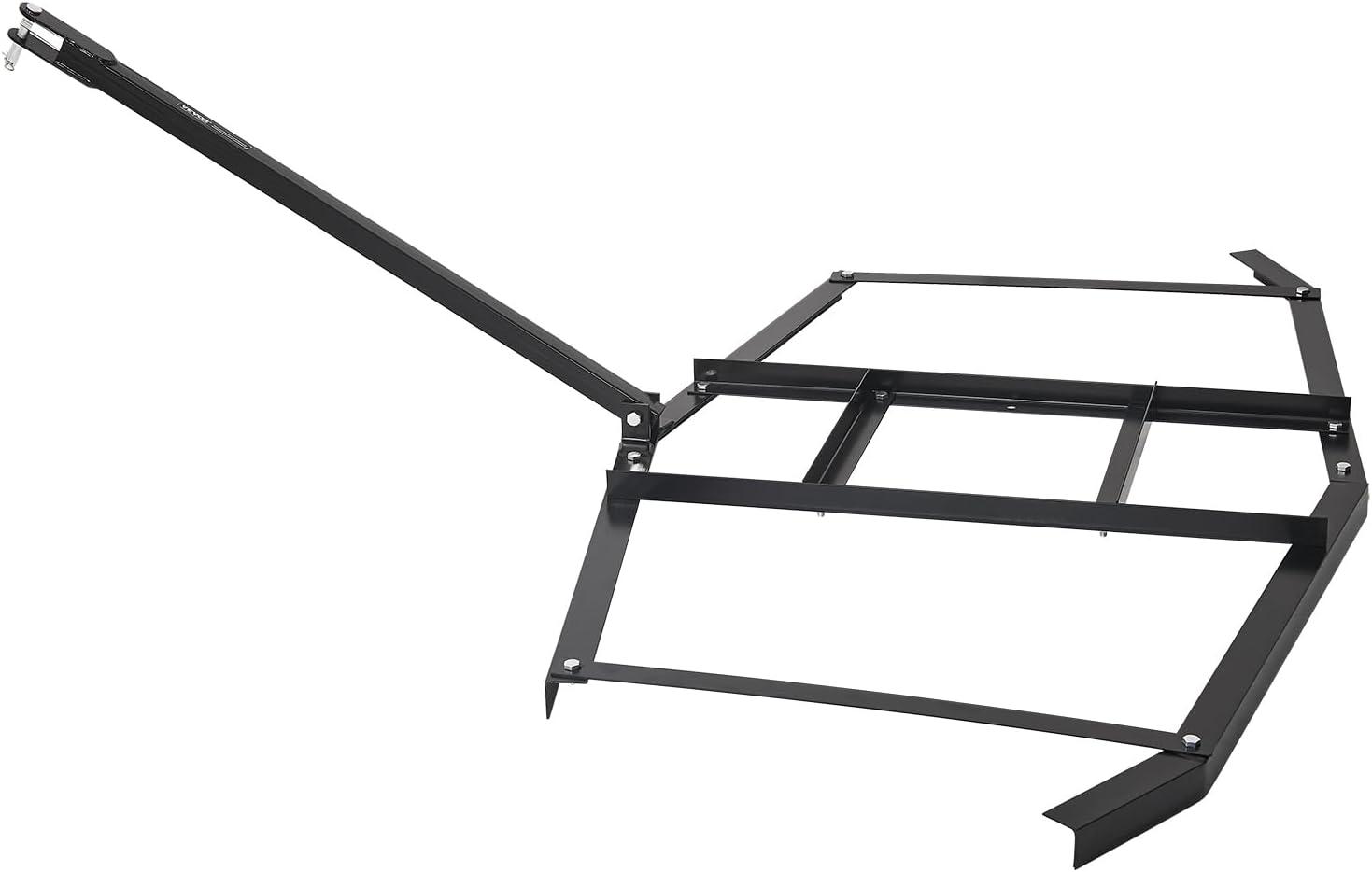 imageVEVOR Drag Harrow 74quot Width Tow Behind Drag Harrow Q235 Steel Driveway Grader with Adjustable Bars ampamp Pin Hitch Support up to 50 lbs Tractor Driveway Harrow for ATVs UTVs Garden Lawn Tractors74 in
