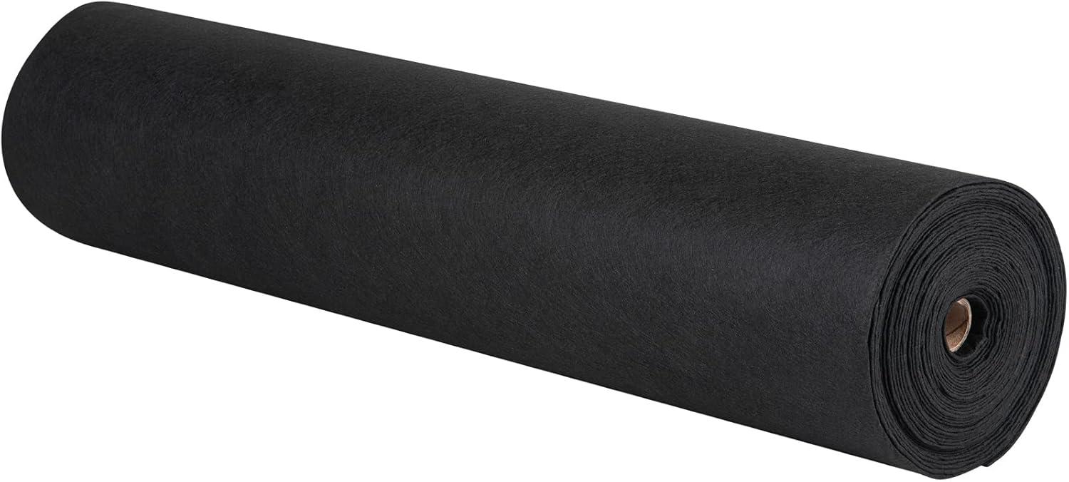 imageVEVOR Driveway Fabric Heavy Duty 6x300ft 3oz Woven Landscape Fabric Garden Weed Barrier Fabric Weed Control Fabric Geotextile Fabric for Landscaping Ground Cover Weed Block Gardening Mat BlackNon Woven