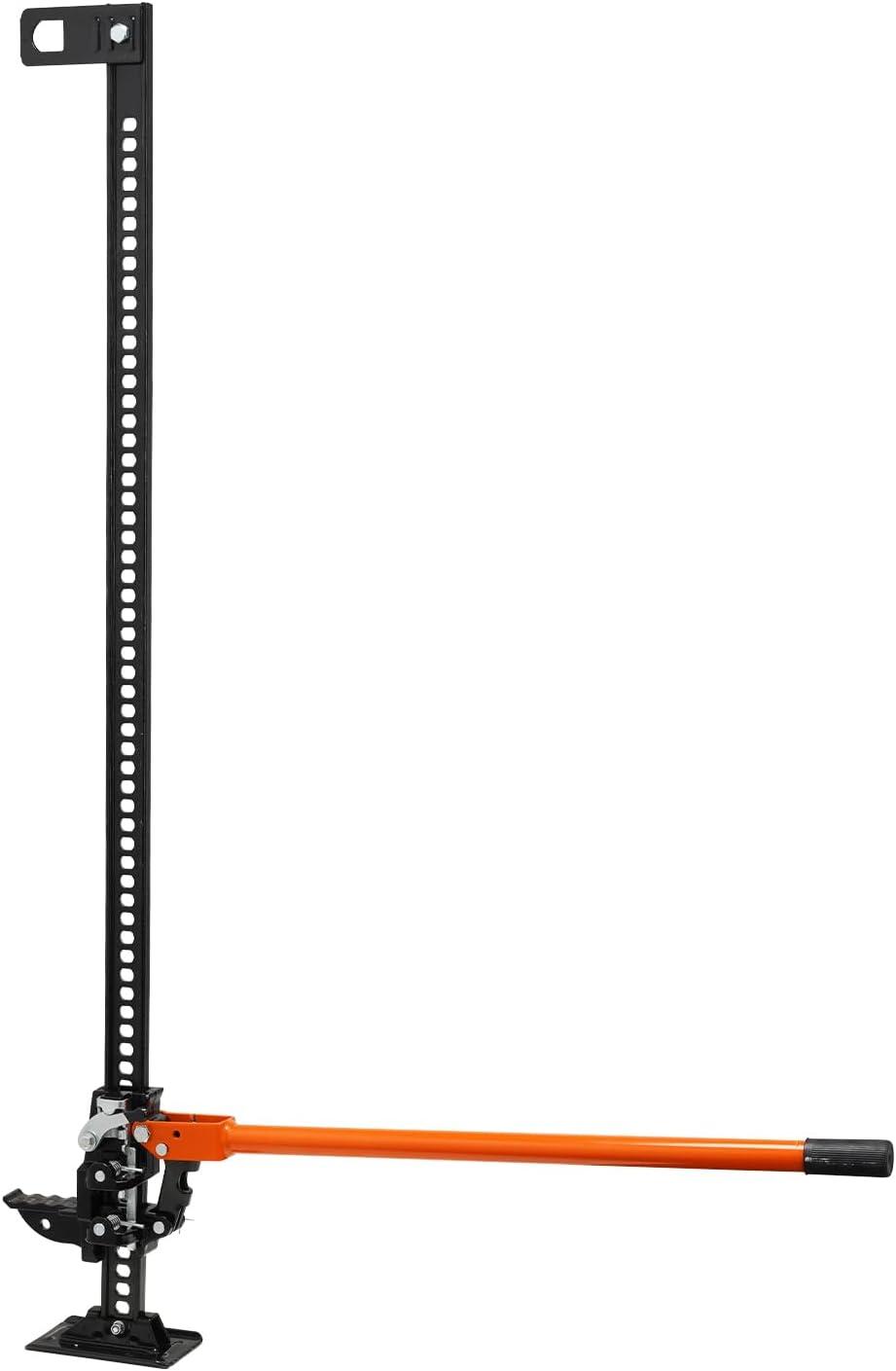 imageVEVOR Farm Jack60quot Utility High Lift Farm Jack 7000 lbs Capacity Ratcheting Off Road Utility Jack HeavyDuty Farm Jack for Tractor Truck SUV Bumper Lift Orange60 inch