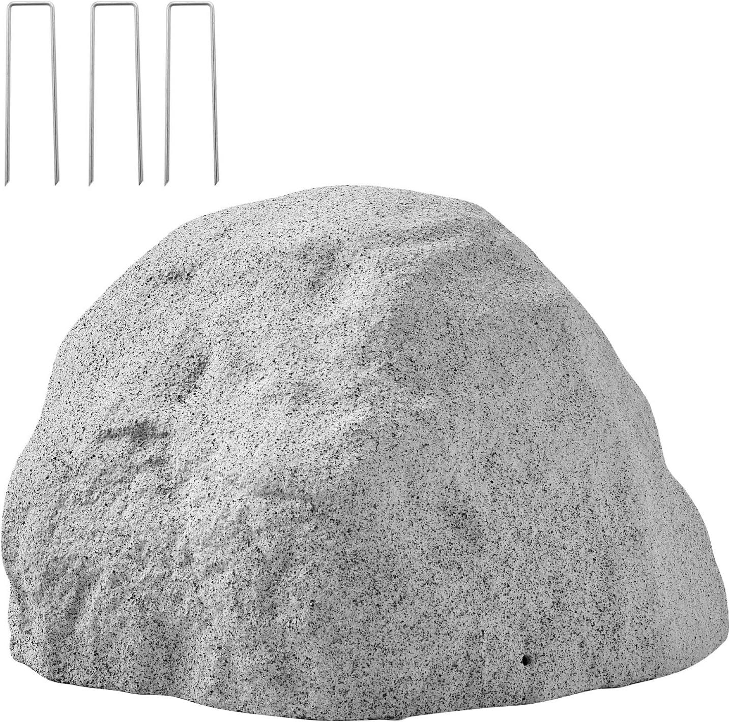 imageVEVOR Faux Rock Cover Outdoor Fake Rock Well Pump Cover Realistic Natural Texture Lightweight ampamp WeatherResistant Artificial Boulder for Landscaping Garden Yard Dcor Sandy Brown Small SizeIrregular conesmall sizelight grey