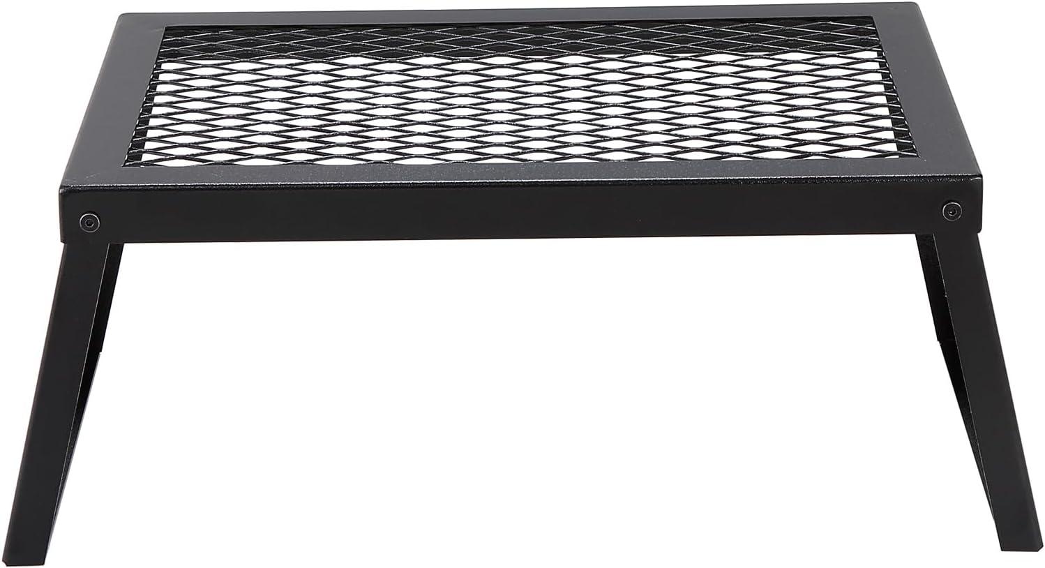 imageVEVOR Folding Campfire Grill Heavy Duty Steel Mesh Grate 224quot Portable Camping Grates Over Fire Pit Camp Fire Cooking Equipment with Legs Carrying Bag Grilling Rack for Outdoor Open Flame Cooking181212 inch