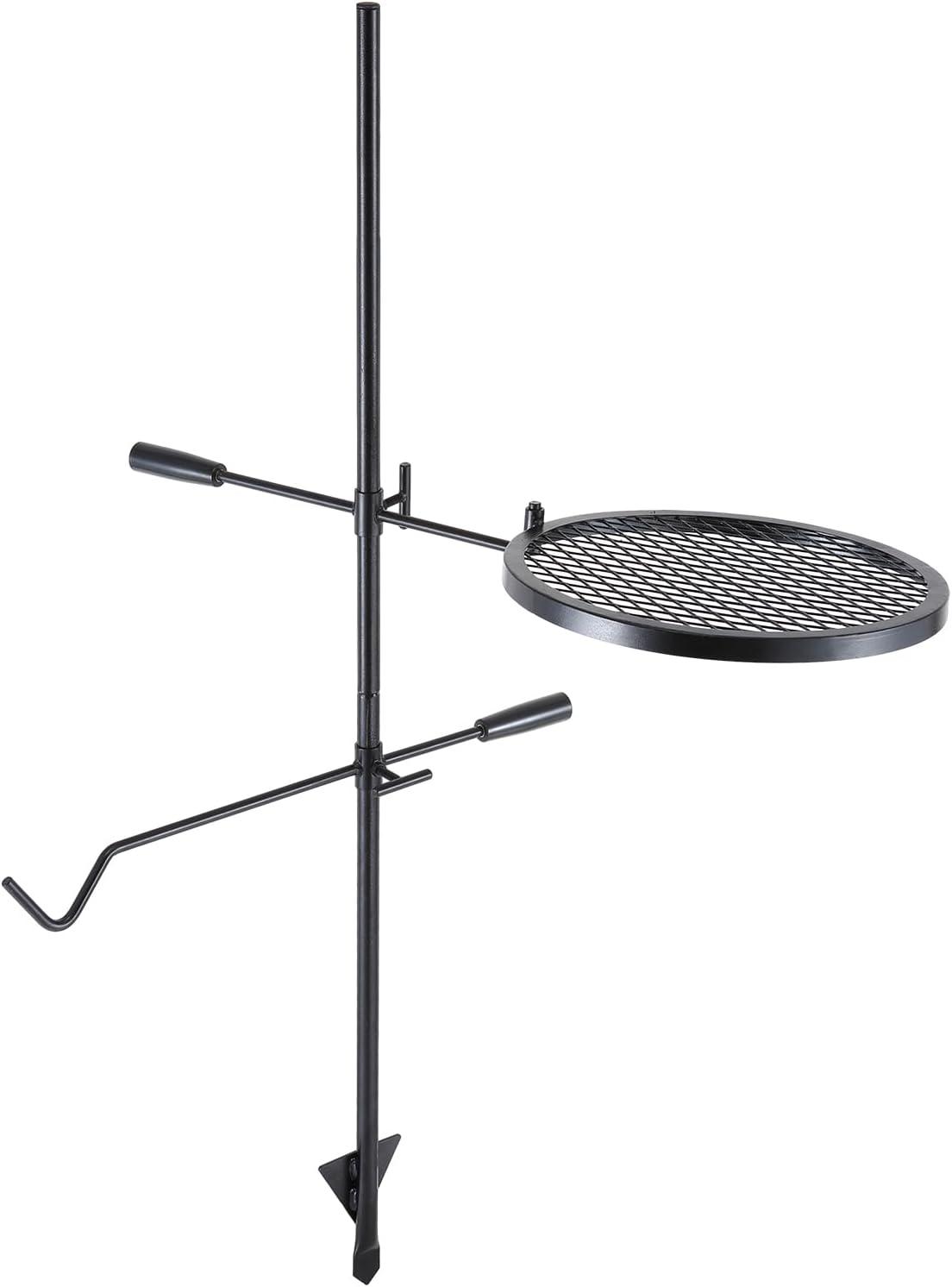imageVEVOR Folding Campfire Grill Heavy Duty Steel Mesh Grate 224quot Portable Camping Grates Over Fire Pit Camp Fire Cooking Equipment with Legs Carrying Bag Grilling Rack for Outdoor Open Flame Cooking1414 inch