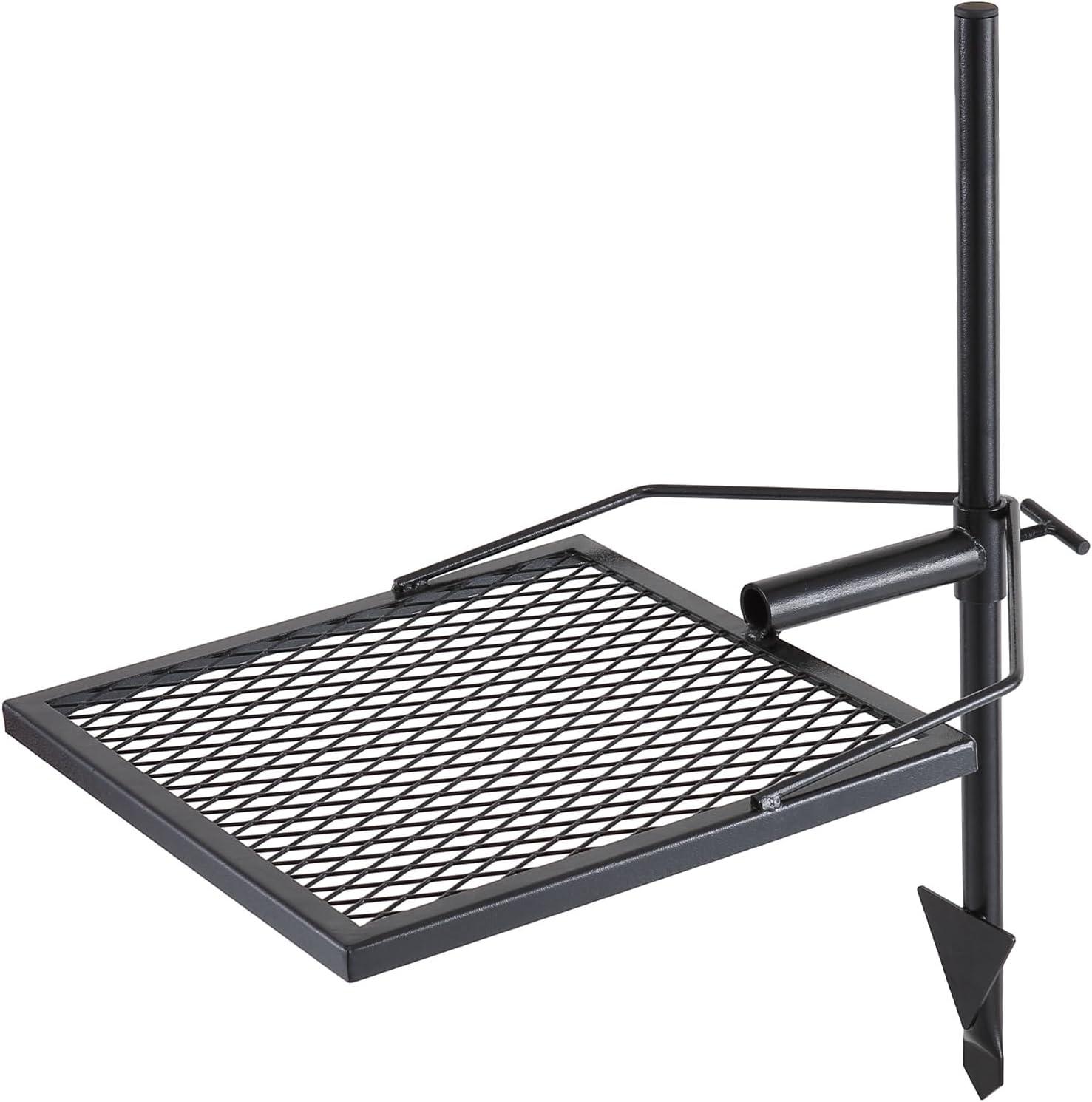 imageVEVOR Folding Campfire Grill Heavy Duty Steel Mesh Grate 224quot Portable Camping Grates Over Fire Pit Camp Fire Cooking Equipment with Legs Carrying Bag Grilling Rack for Outdoor Open Flame Cooking1616 inch
