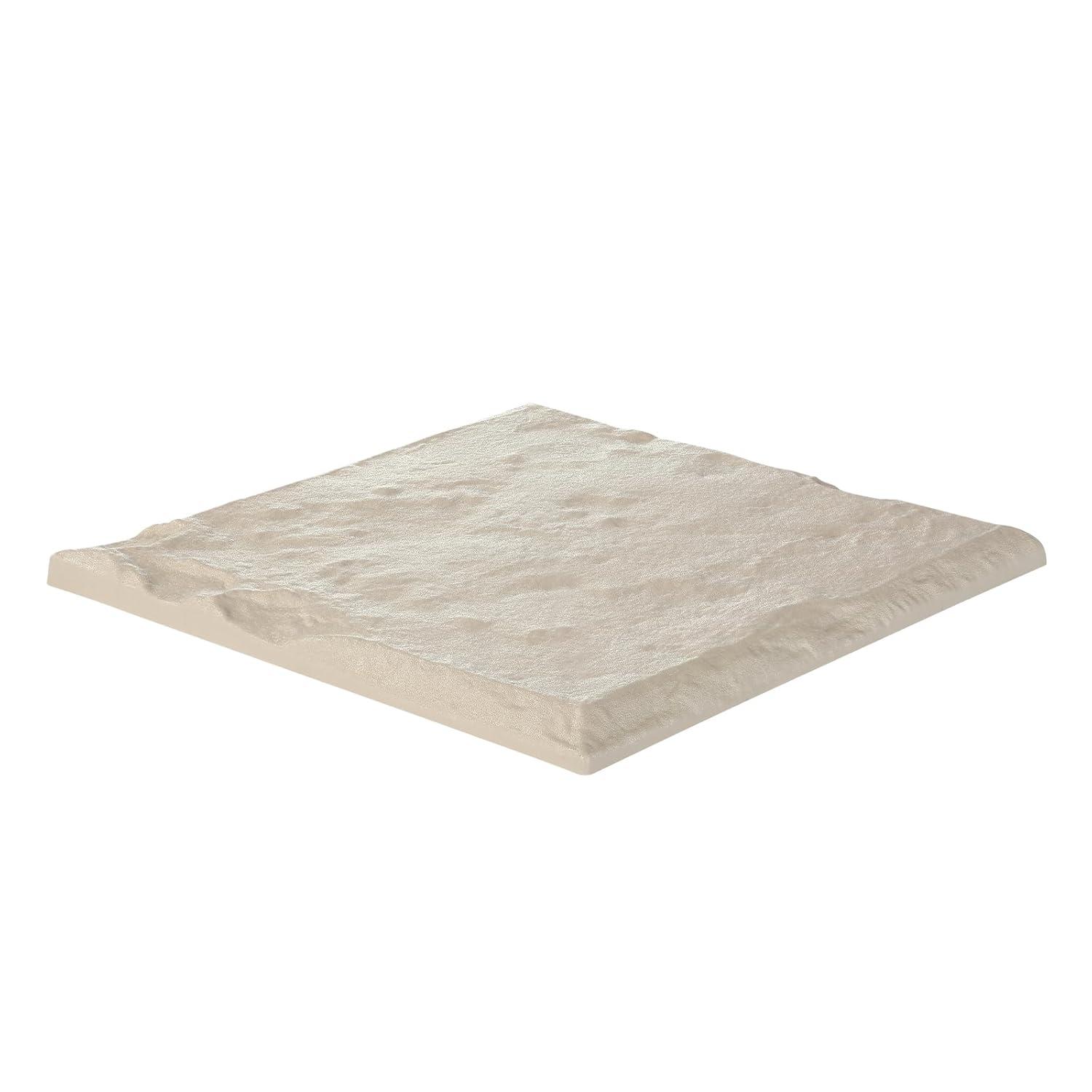 imageVEVOR Garden Stepping Stones 8Pcs 155 x 155 in Decorative Stepping Stones with Stakes WeatherResistant Plastic Pathway Pavers Smooth Surface Outdoor Walkway for Lawn Patio Landscape BeigeBeige
