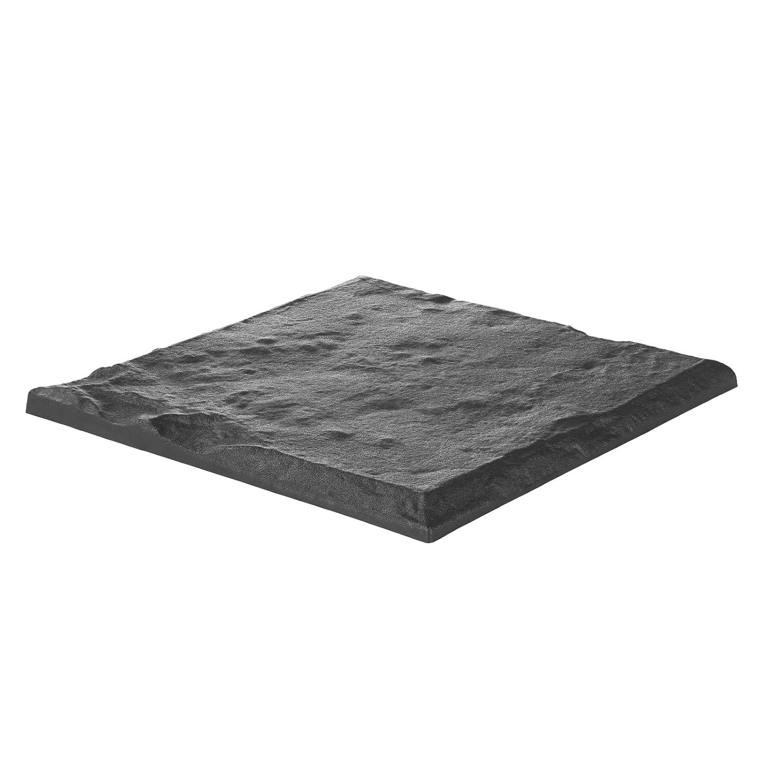 imageVEVOR Garden Stepping Stones 8Pcs 155 x 155 in Decorative Stepping Stones with Stakes WeatherResistant Plastic Pathway Pavers Smooth Surface Outdoor Walkway for Lawn Patio Landscape BeigeGrey