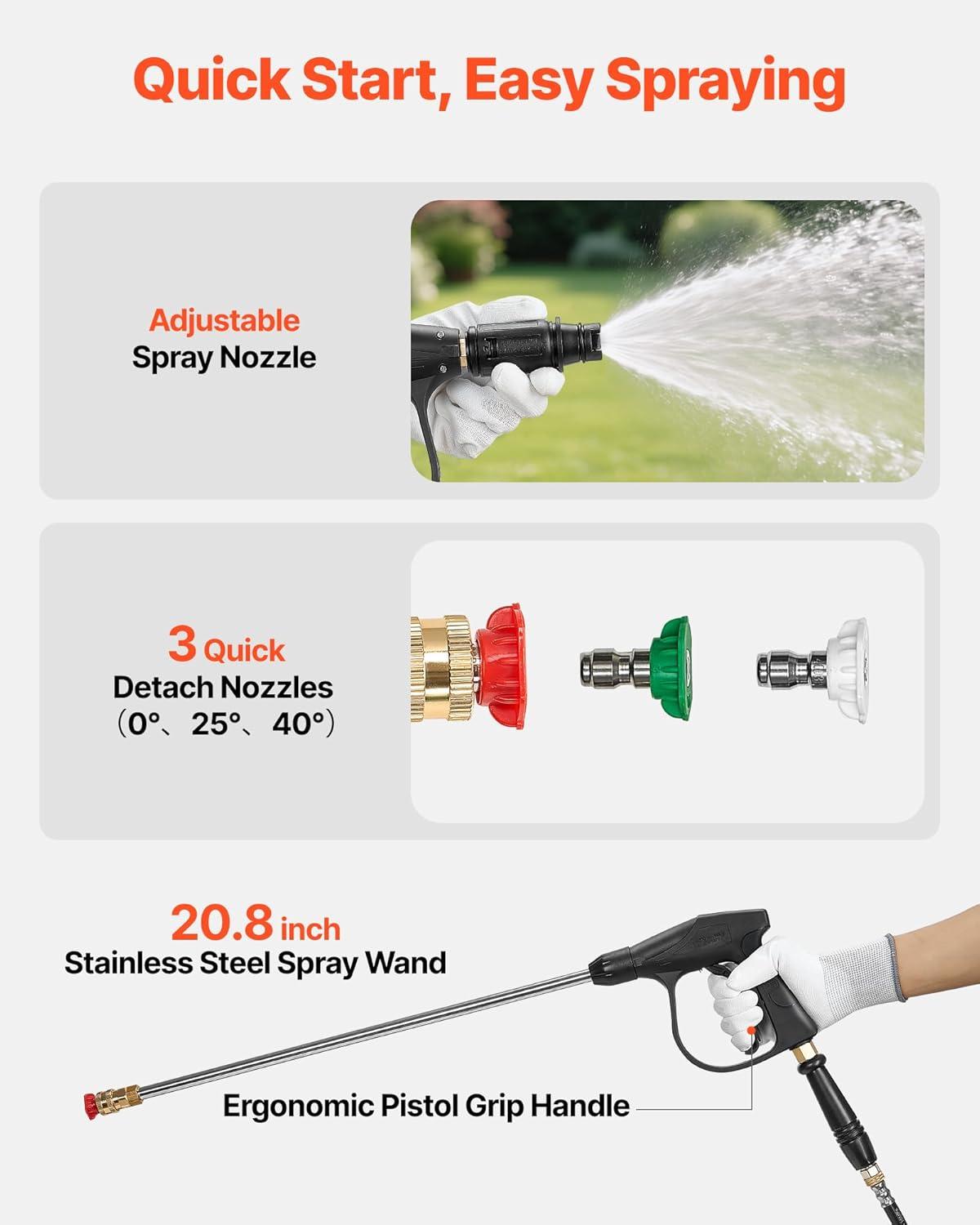 imageVEVOR Gas Powered Backpack Sprayer 265CC 09HP Engine Garden Sprayer with 65 Gallon Tank Large Area Coverage Lawn Spraying Machine with 24 in Wand ampamp Nozzles for Efficient Gardening ampamp Farming5 Gal Backpack Sprayer