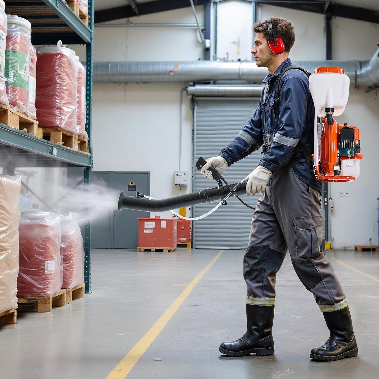 imageVEVOR Gas Powered Backpack Sprayer 265CC 09HP Engine Garden Sprayer with 65 Gallon Tank Large Area Coverage Lawn Spraying Machine with 24 in Wand ampamp Nozzles for Efficient Gardening ampamp Farming4 Gal Fogger Sprayer