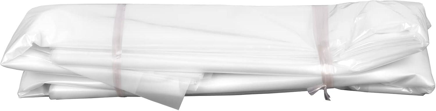 imageVEVOR Greenhouse Plastic Sheeting 8 x 25 ft 6 Mil Thickness UV Resistant Clear Polyethylene Film Hoop Green House Cover for Farms Agriculture Garden15 x 40 ft