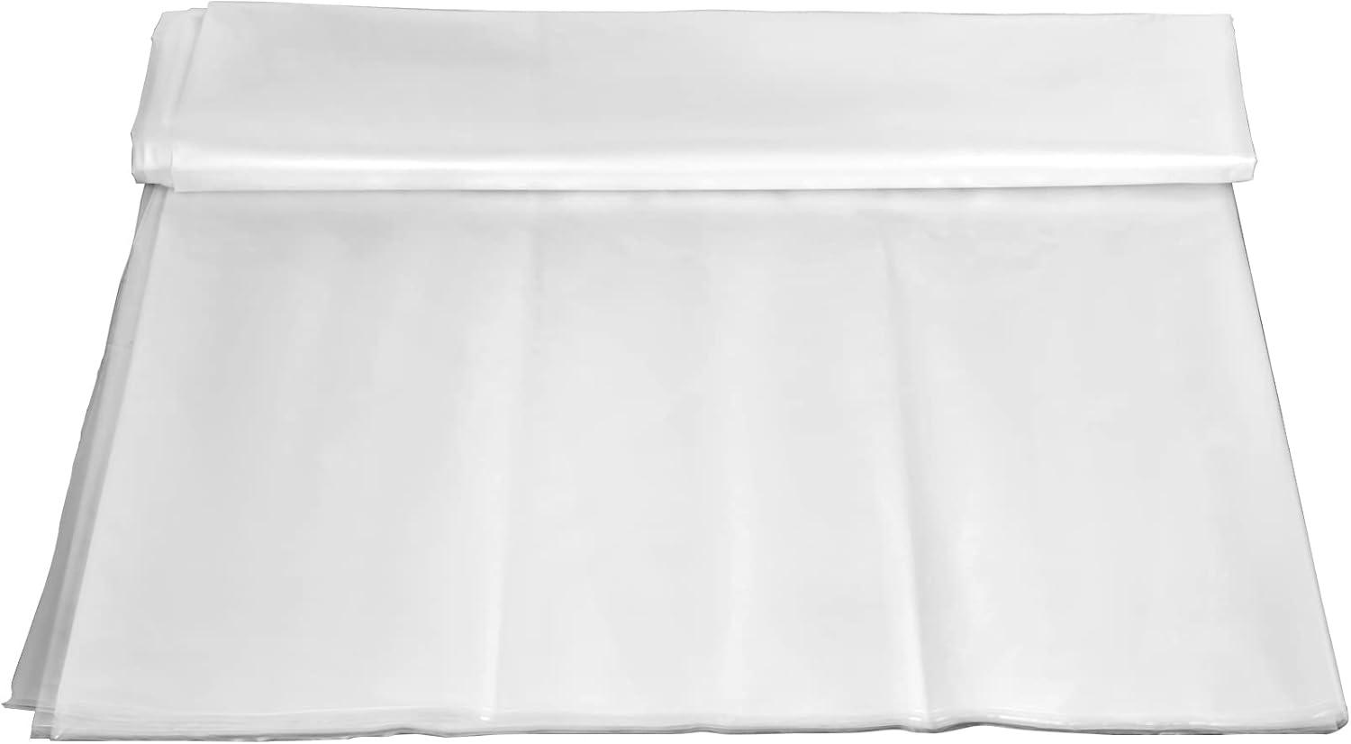 imageVEVOR Greenhouse Plastic Sheeting 8 x 25 ft 6 Mil Thickness UV Resistant Clear Polyethylene Film Hoop Green House Cover for Farms Agriculture Garden16 x 25 ft