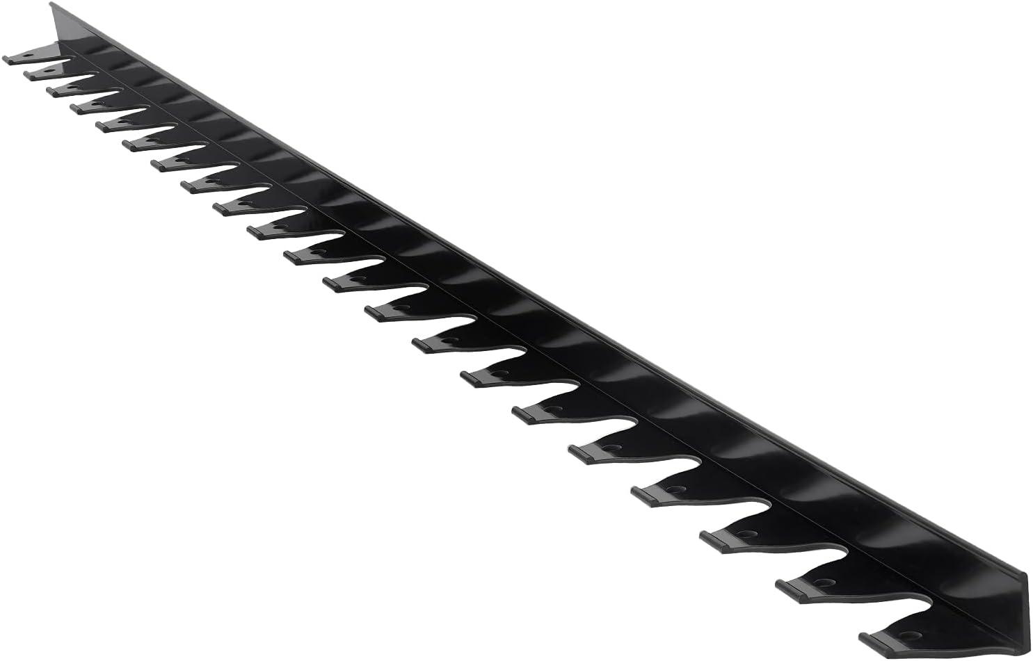 imageVEVOR Landscape Edging 66 ft x 4 in Plastic Garden Border Edging with 60 Spikes ampamp 2 Ground Stakes No Dig Flexible Lawn Edgings Roll UVResistant Mini Fence Borders for Flower Beds Yard Paver60ft17inLshaped