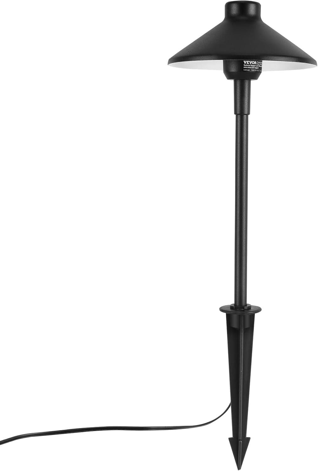 imageVEVOR Landscape Lighting 6W Low Voltage LED Landscape Lights IP66 Waterproof Landscape Spotlights Yard Lawn Garden Pathway Outdoor Lights 12V 24V 450LM Warm White 3000K 12 Pack with ConnectorsOutdoorWalkway Lights