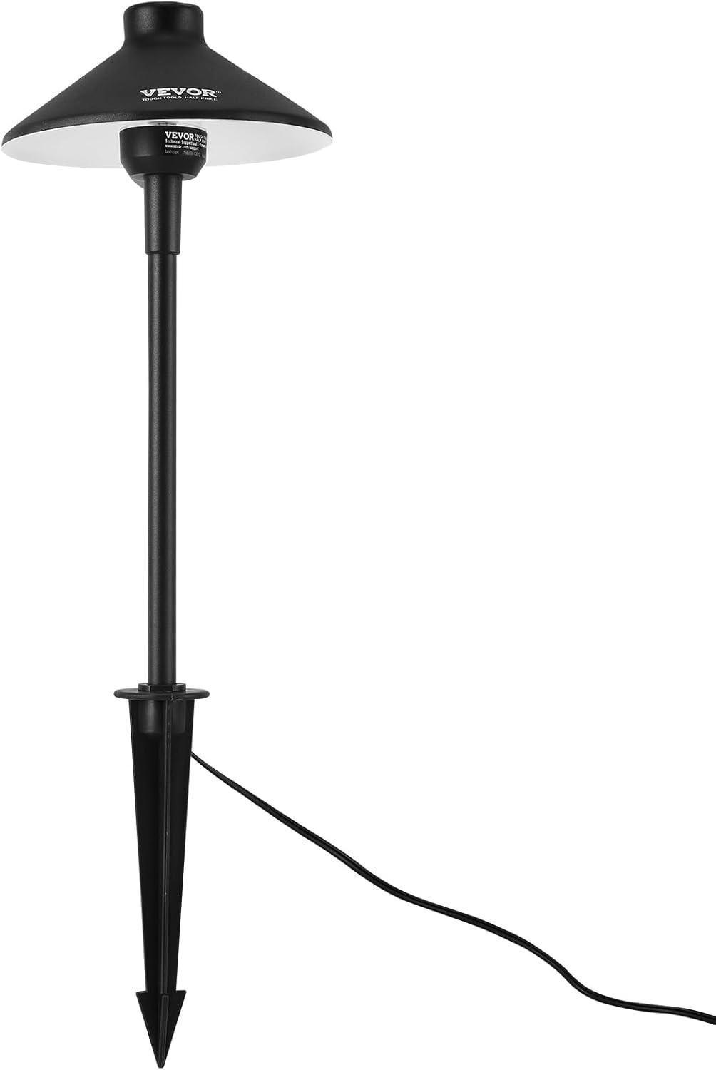 imageVEVOR Landscape Lighting 6W Low Voltage LED Landscape Lights IP66 Waterproof Landscape Spotlights Yard Lawn Garden Pathway Outdoor Lights 12V 24V 450LM Warm White 3000K 12 Pack with ConnectorsOutdoorWalkway Lights