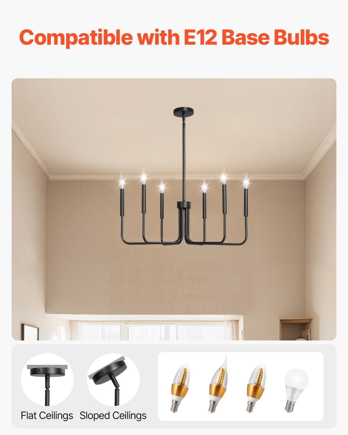 imageVEVOR Landscape Lighting 6W Low Voltage LED Landscape Lights IP66 Waterproof Landscape Spotlights Yard Lawn Garden Pathway Outdoor Lights 12V 24V 450LM Warm White 3000K 12 Pack with ConnectorsIndoorClaw Chandelier