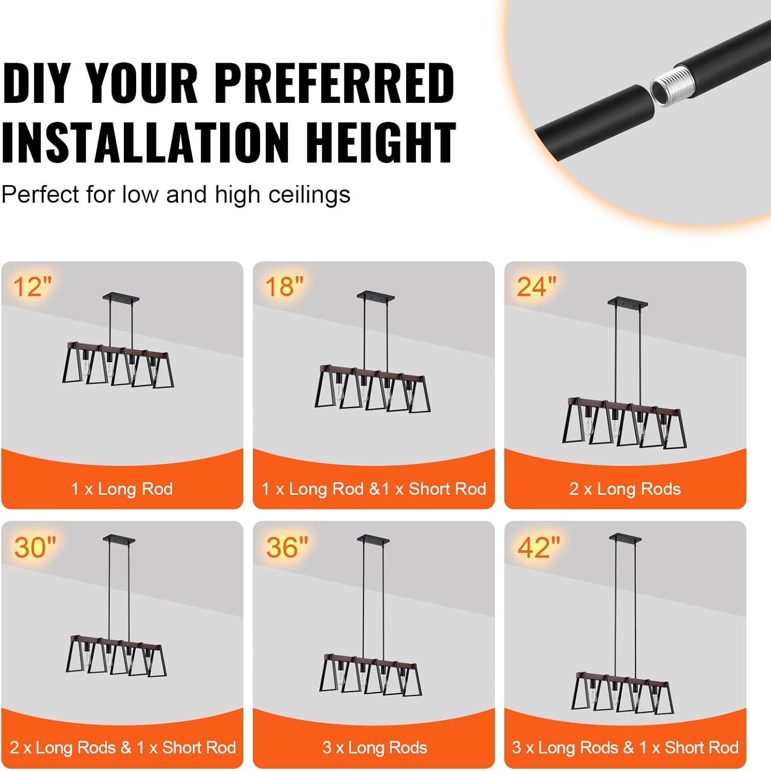 imageVEVOR Landscape Lighting 6W Low Voltage LED Landscape Lights IP66 Waterproof Landscape Spotlights Yard Lawn Garden Pathway Outdoor Lights 12V 24V 450LM Warm White 3000K 12 Pack with ConnectorsIndoorModern Chandelier Light