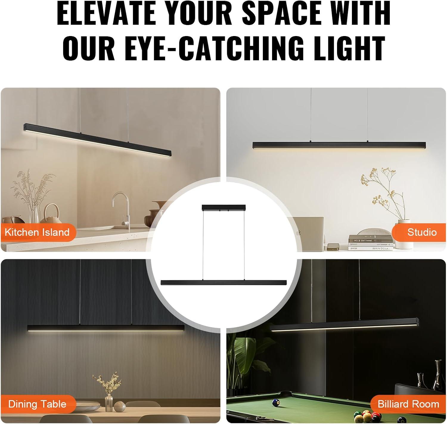 imageVEVOR Landscape Lighting 6W Low Voltage LED Landscape Lights IP66 Waterproof Landscape Spotlights Yard Lawn Garden Pathway Outdoor Lights 12V 24V 450LM Warm White 3000K 12 Pack with ConnectorsIndoorDimmable Linear Pendant Light