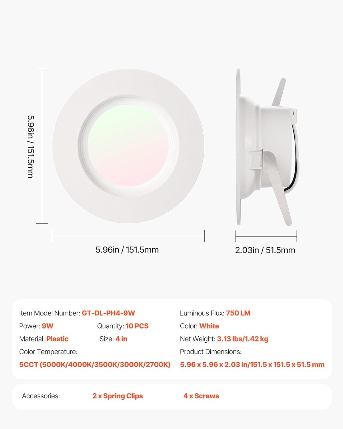 imageVEVOR Landscape Lighting 6W Low Voltage LED Landscape Lights IP66 Waterproof Landscape Spotlights Yard Lawn Garden Pathway Outdoor Lights 12V 24V 450LM Warm White 3000K 12 Pack with ConnectorsModern