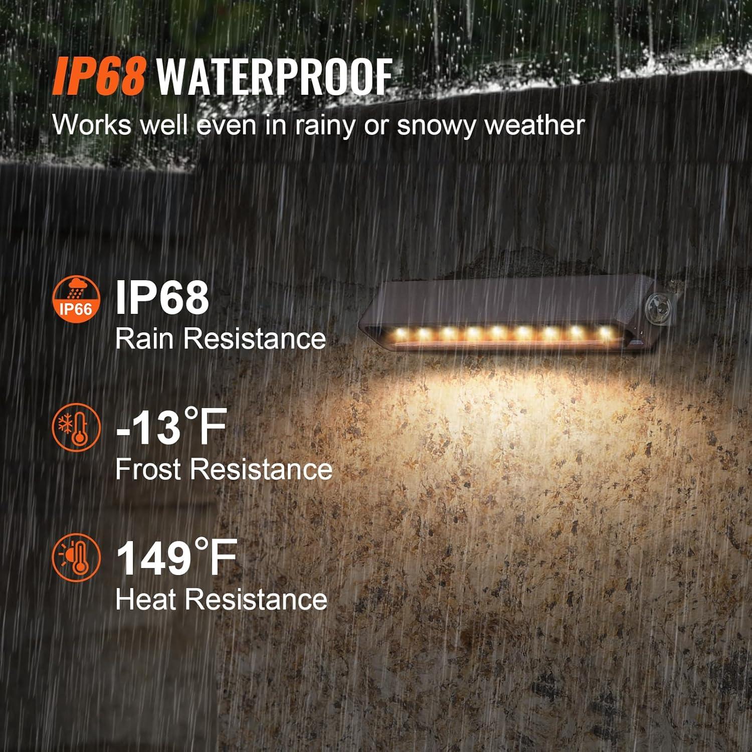 imageVEVOR Landscape Lighting 6W Low Voltage LED Landscape Lights IP66 Waterproof Landscape Spotlights Yard Lawn Garden Pathway Outdoor Lights 12V 24V 450LM Warm White 3000K 12 Pack with ConnectorsOutdoorLandscape Lights