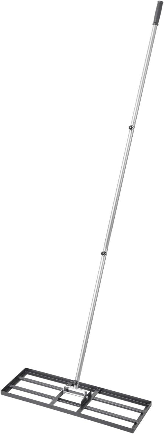 imageVEVOR Lawn Leveling Rake 48quotquotx10quotquot Level Lawn Tool HeavyDuty Lawn Leveler with 78quotquot Steel Extended Handle Yard Leveling Rake Suit for Garden Golf Lawn Farm Green30x10