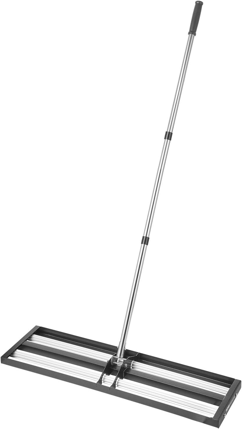 imageVEVOR Lawn Leveling Rake 48quotquotx10quotquot Level Lawn Tool HeavyDuty Lawn Leveler with 78quotquot Steel Extended Handle Yard Leveling Rake Suit for Garden Golf Lawn Farm Green36x10