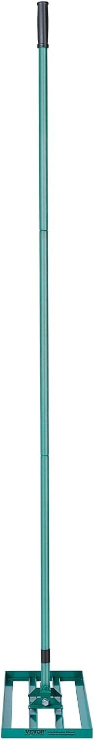 imageVEVOR Lawn Leveling Rake 48quotquotx10quotquot Level Lawn Tool HeavyDuty Lawn Leveler with 78quotquot Steel Extended Handle Yard Leveling Rake Suit for Garden Golf Lawn Farm Green30x10