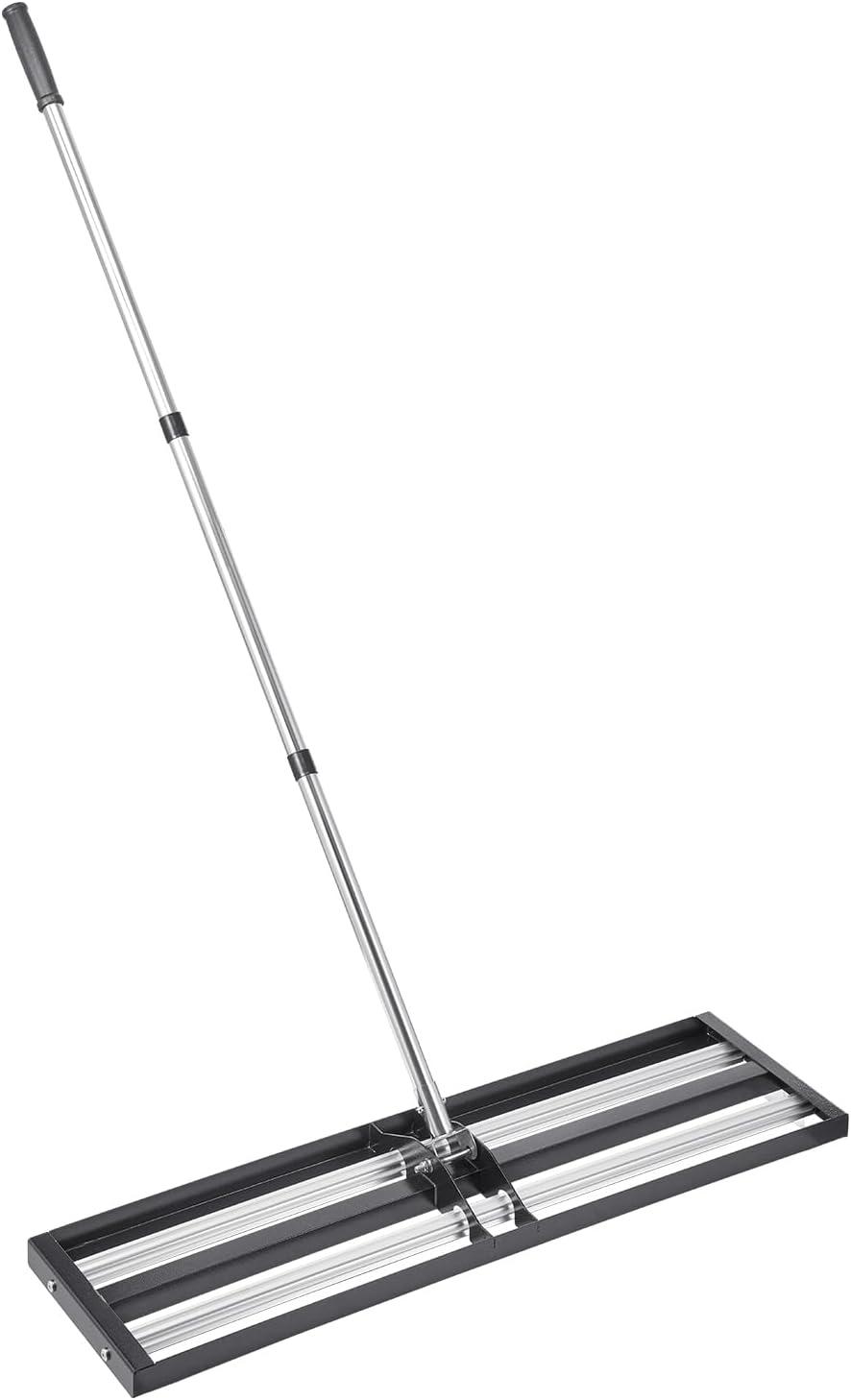imageVEVOR Lawn Leveling Rake 48quotquotx10quotquot Level Lawn Tool HeavyDuty Lawn Leveler with 78quotquot Steel Extended Handle Yard Leveling Rake Suit for Garden Golf Lawn Farm Green36x10