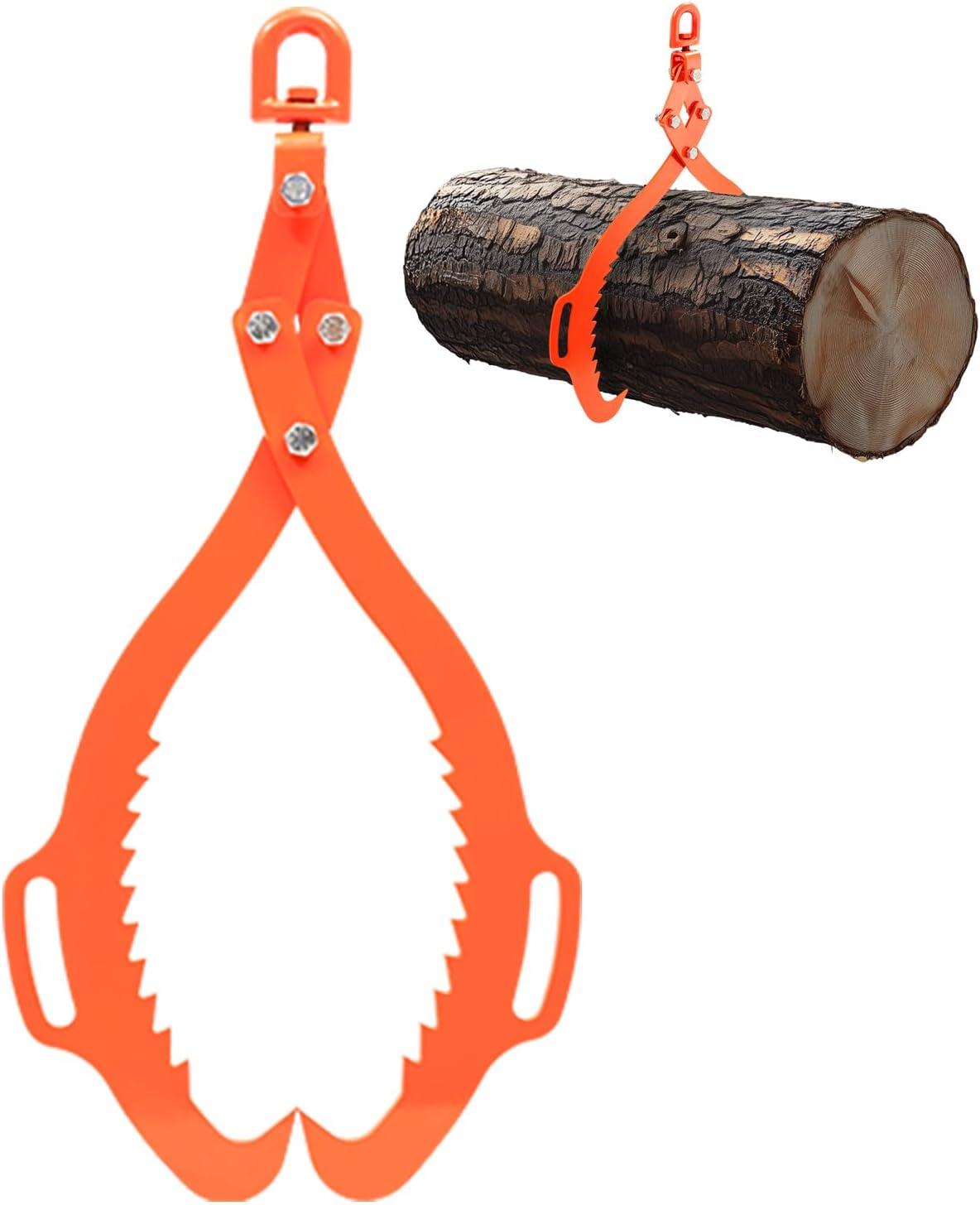 imageVEVOR Log Lifting Tongs 36in 4 Serrated Claw Hook Log Tongs Heavy Duty Steel Swivel Dragging Tongs 3300LBS Log Grapple with Handles Lumber Log Skidding Tongs for Tractors Trucks Forklifts ATVs2 Serrated Claw