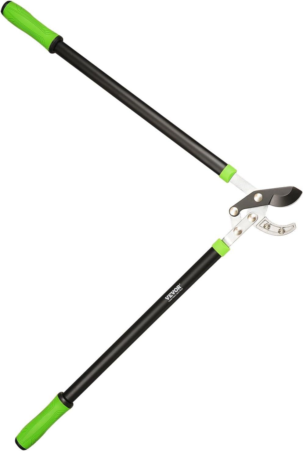 imageVEVOR Loppers for Tree Trimming 32 inch Garden Anvil Trimmer with Compound Action Sharp Steel Blade Heavy Duty Tree Branch Cutter Up to 2 inch Dia Cut Capacity Ergonomically Designed Handles