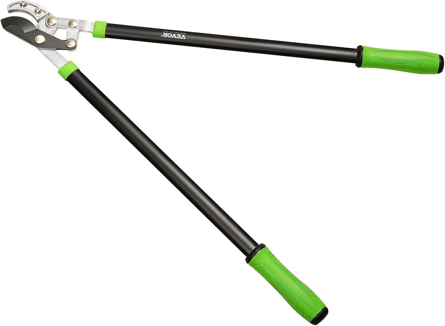 imageVEVOR Loppers for Tree Trimming 32 inch Garden Anvil Trimmer with Compound Action Sharp Steel Blade Heavy Duty Tree Branch Cutter Up to 2 inch Dia Cut Capacity Ergonomically Designed Handles