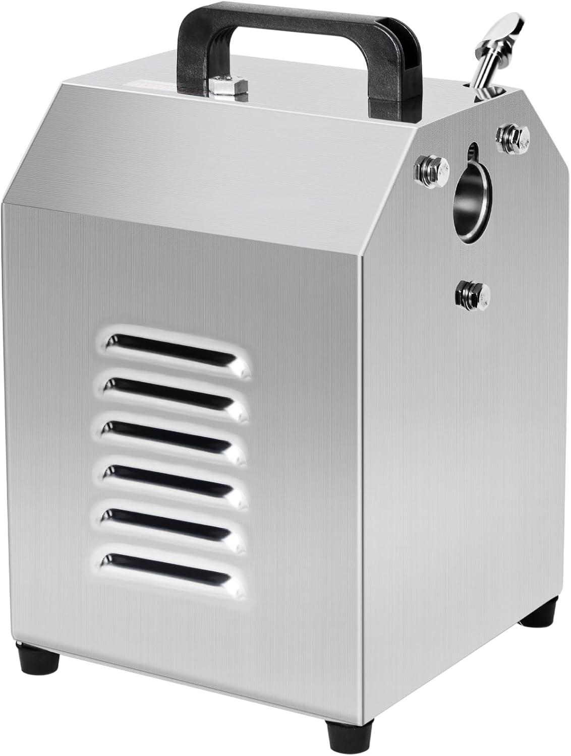 imageVEVOR Manual Meat Mixer 15 Pound Capacity Tank Meat Processing Equipment Stainless Steel Meat Mixer Sausage Mixer Machine with Lid and Handle Ground Beef Hand Mixer SilverCT8