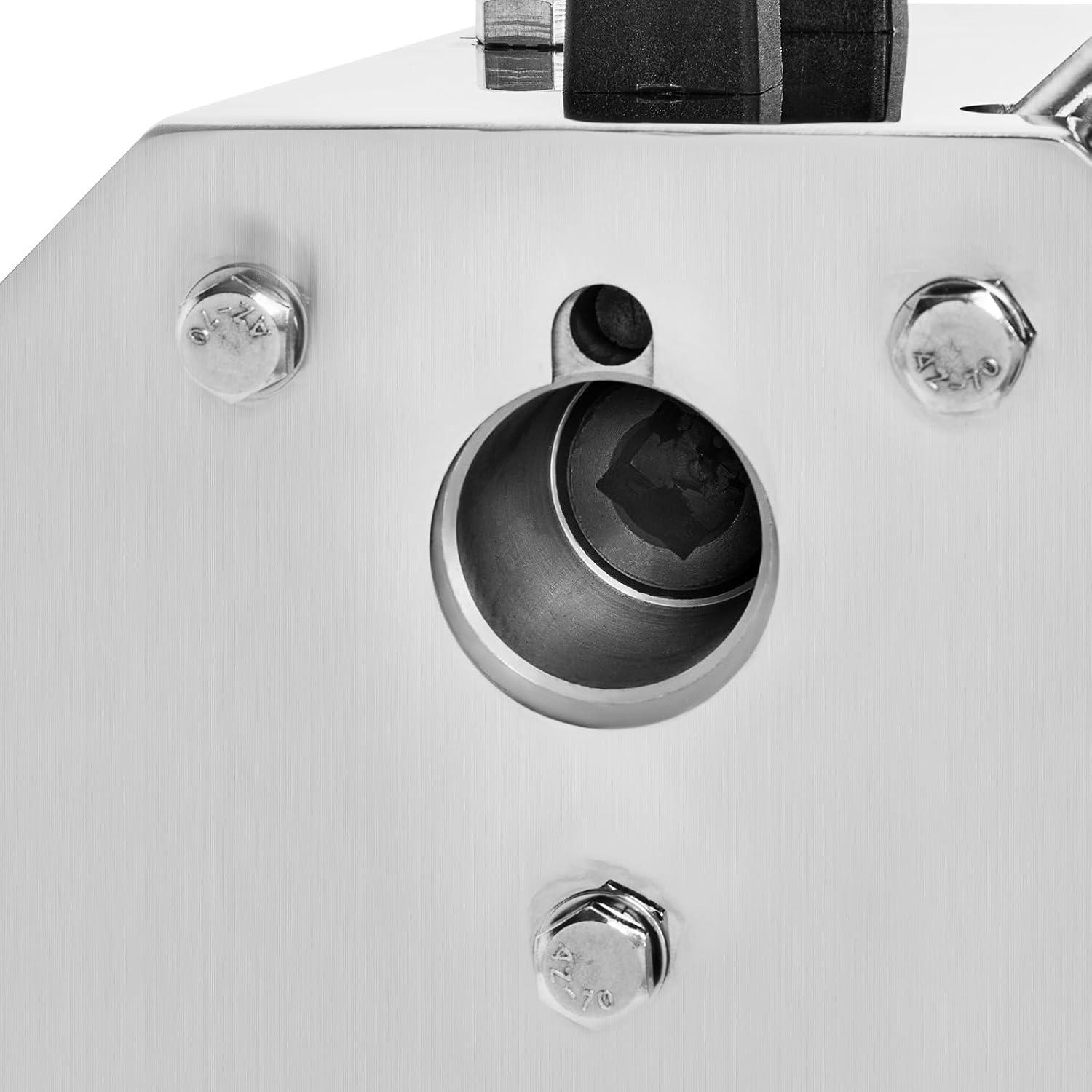 imageVEVOR Manual Meat Mixer 15 Pound Capacity Tank Meat Processing Equipment Stainless Steel Meat Mixer Sausage Mixer Machine with Lid and Handle Ground Beef Hand Mixer SilverCT22