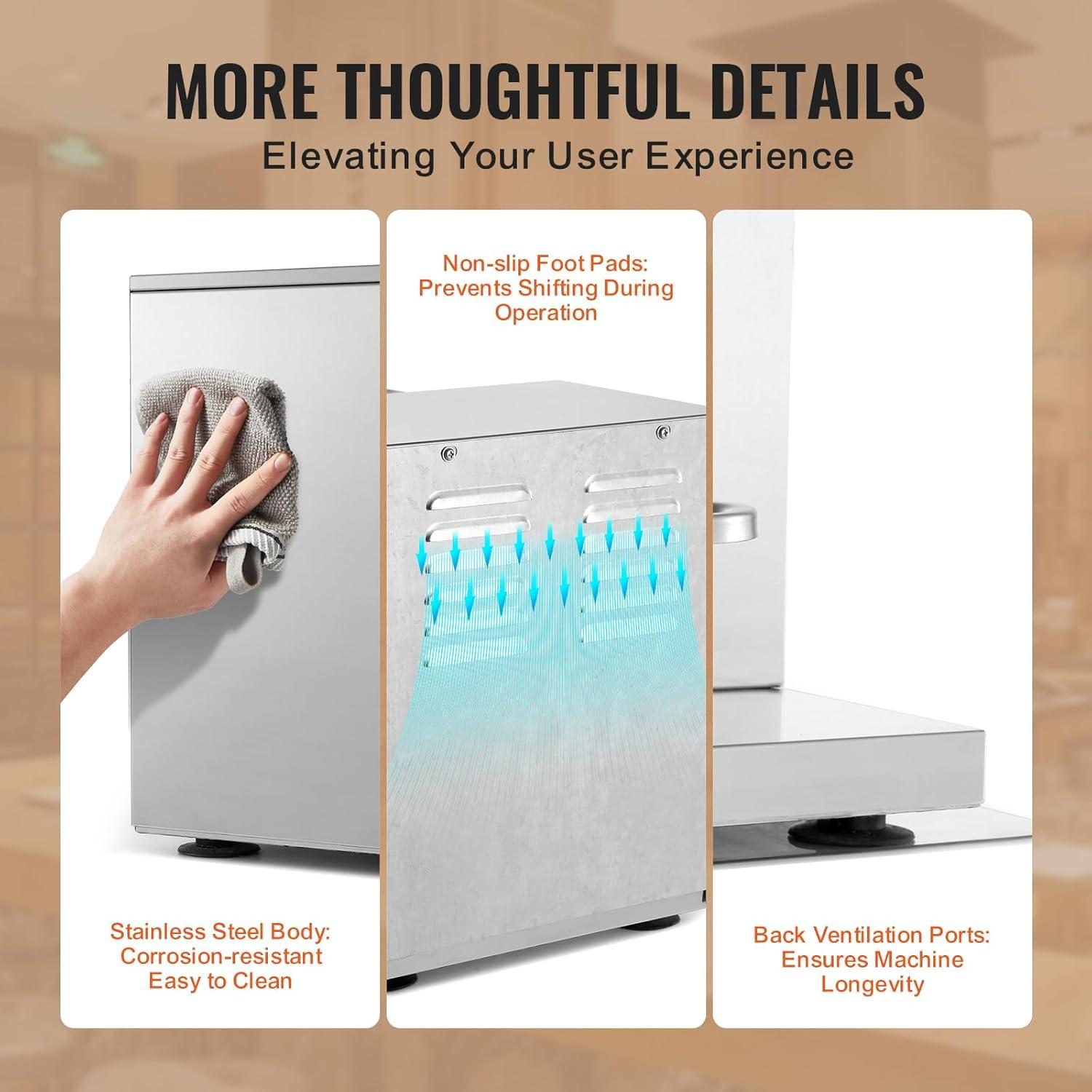 imageVEVOR Milk Tea Shaker Electric Milk Tea Maker Machine 0180s Adjustable Milk Tea Shake Mixer Machine with 750ML Stainless Steels Cup for Bubble Tea Boba Tea Juice Coffee Milk WineDouble 1000ML