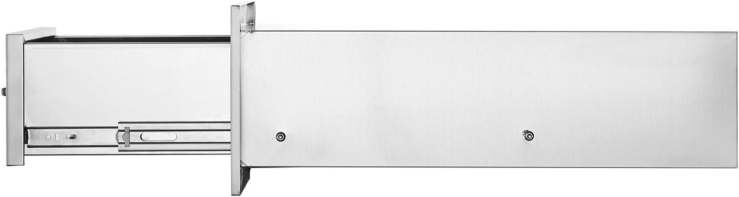 imageVEVOR Outdoor Kitchen Trash Drawer 197quotW x 29quotH x 157quotD Inch Outdoor Kitchen Drawers Stainless Steel for Outdoor BBQ Island KitchenAccess Drawer