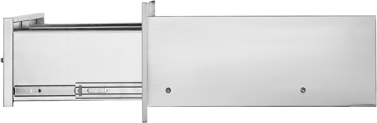 imageVEVOR Outdoor Kitchen Trash Drawer 197quotW x 29quotH x 157quotD Inch Outdoor Kitchen Drawers Stainless Steel for Outdoor BBQ Island KitchenHorizontal