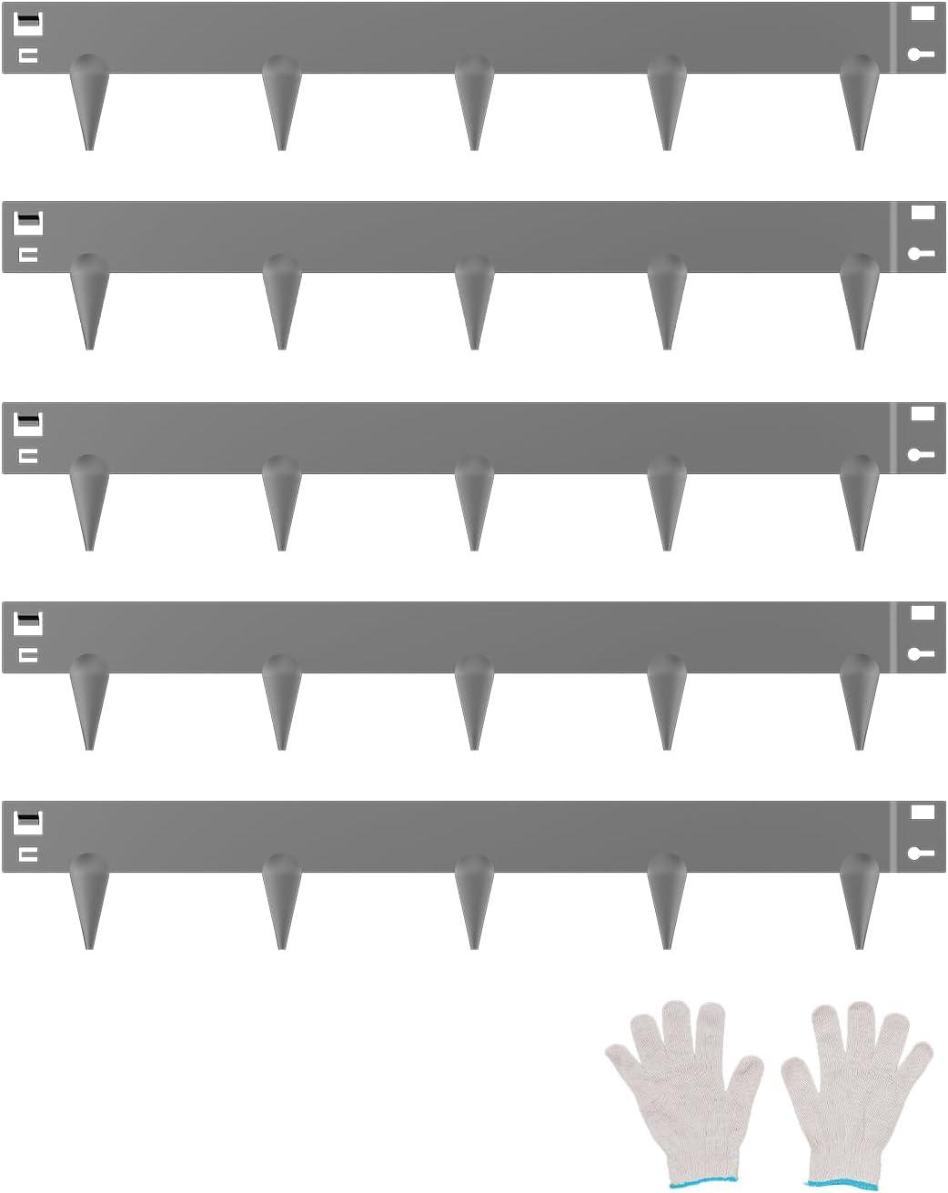 imageVEVOR Steel Landscape Edging 5 Packs 39 x 3 in RustResistant Metal Landscape Edging Bendable Garden Edging Border Heavy Duty Lawn Edging EasytoInstall Flower Bed Yard Pathway Divider Black39 L x 3 H