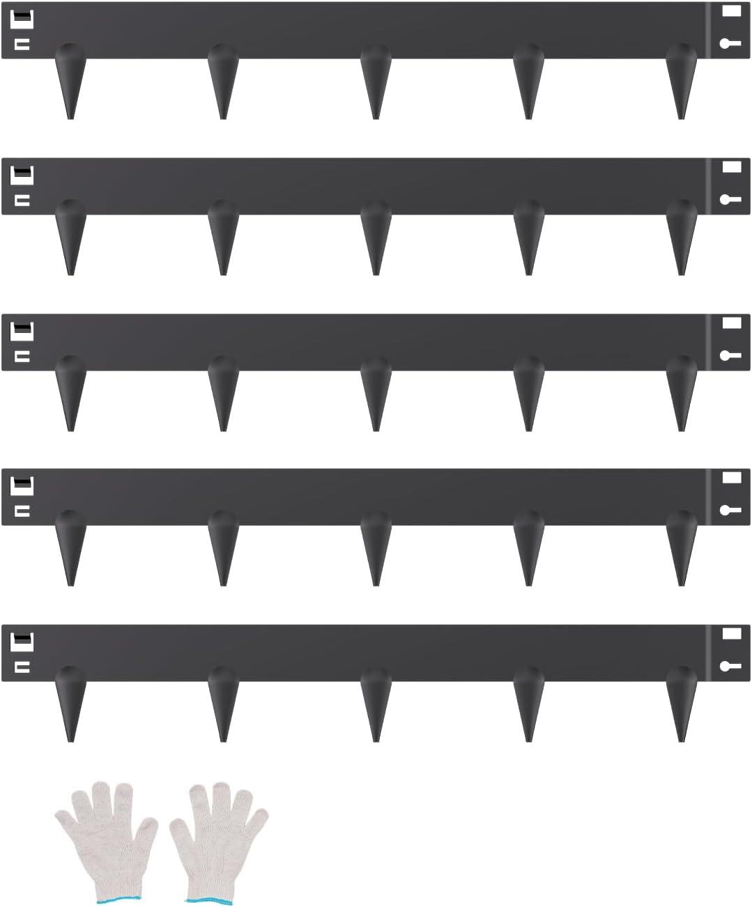 imageVEVOR Steel Landscape Edging 5 Packs 39 x 3 in RustResistant Metal Landscape Edging Bendable Garden Edging Border Heavy Duty Lawn Edging EasytoInstall Flower Bed Yard Pathway Divider Black39 L x 3 H