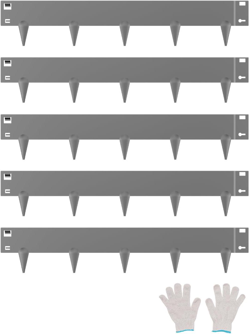 imageVEVOR Steel Landscape Edging 5 Packs 39 x 3 in RustResistant Metal Landscape Edging Bendable Garden Edging Border Heavy Duty Lawn Edging EasytoInstall Flower Bed Yard Pathway Divider Black39 L x 4 H