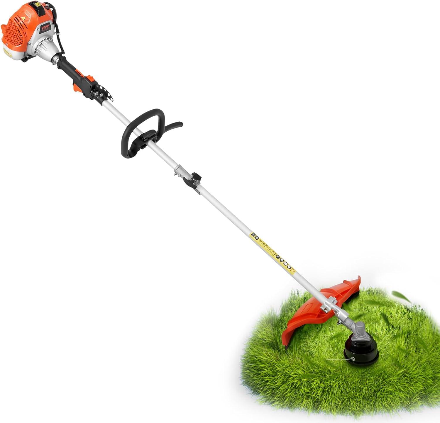 imageVEVOR String Trimmer 252CC 2Stroke Gas Powered Weed Wacker 169quot Cordless Grass Trimmer MultiFunctional Lawn Edger with Shoulder Strap ampamp 3T Blade Weed Eater for Quick Grass Cleaning