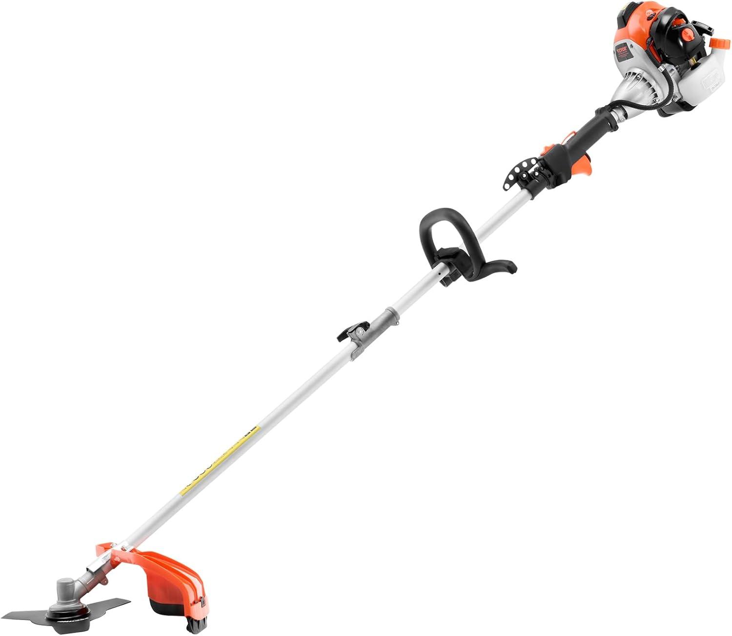 imageVEVOR String Trimmer 252CC 2Stroke Gas Powered Weed Wacker 169quot Cordless Grass Trimmer MultiFunctional Lawn Edger with Shoulder Strap ampamp 3T Blade Weed Eater for Quick Grass Cleaning
