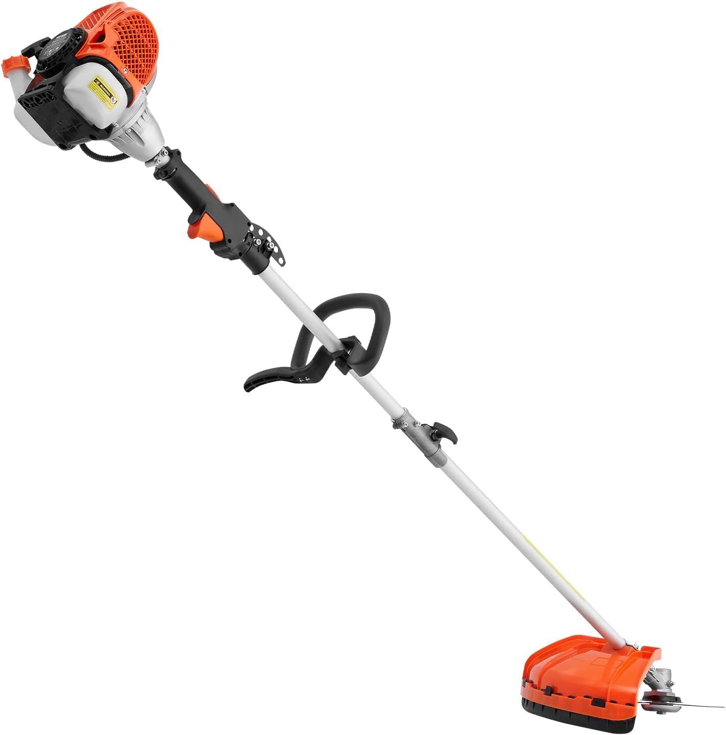 imageVEVOR String Trimmer 252CC 2Stroke Gas Powered Weed Wacker 169quot Cordless Grass Trimmer MultiFunctional Lawn Edger with Shoulder Strap ampamp 3T Blade Weed Eater for Quick Grass Cleaning