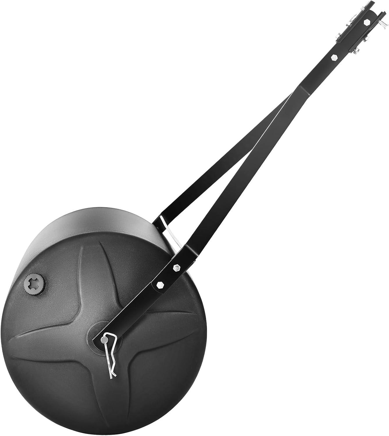 imageVEVOR Tow Behind Lawn Roller 400lbs Sand and 322lbs Water Filled Heavy Duty LLDPE Drum and Steel Frame with EasyTurn Plug for Tractor or ATV Garden Farm Park Black