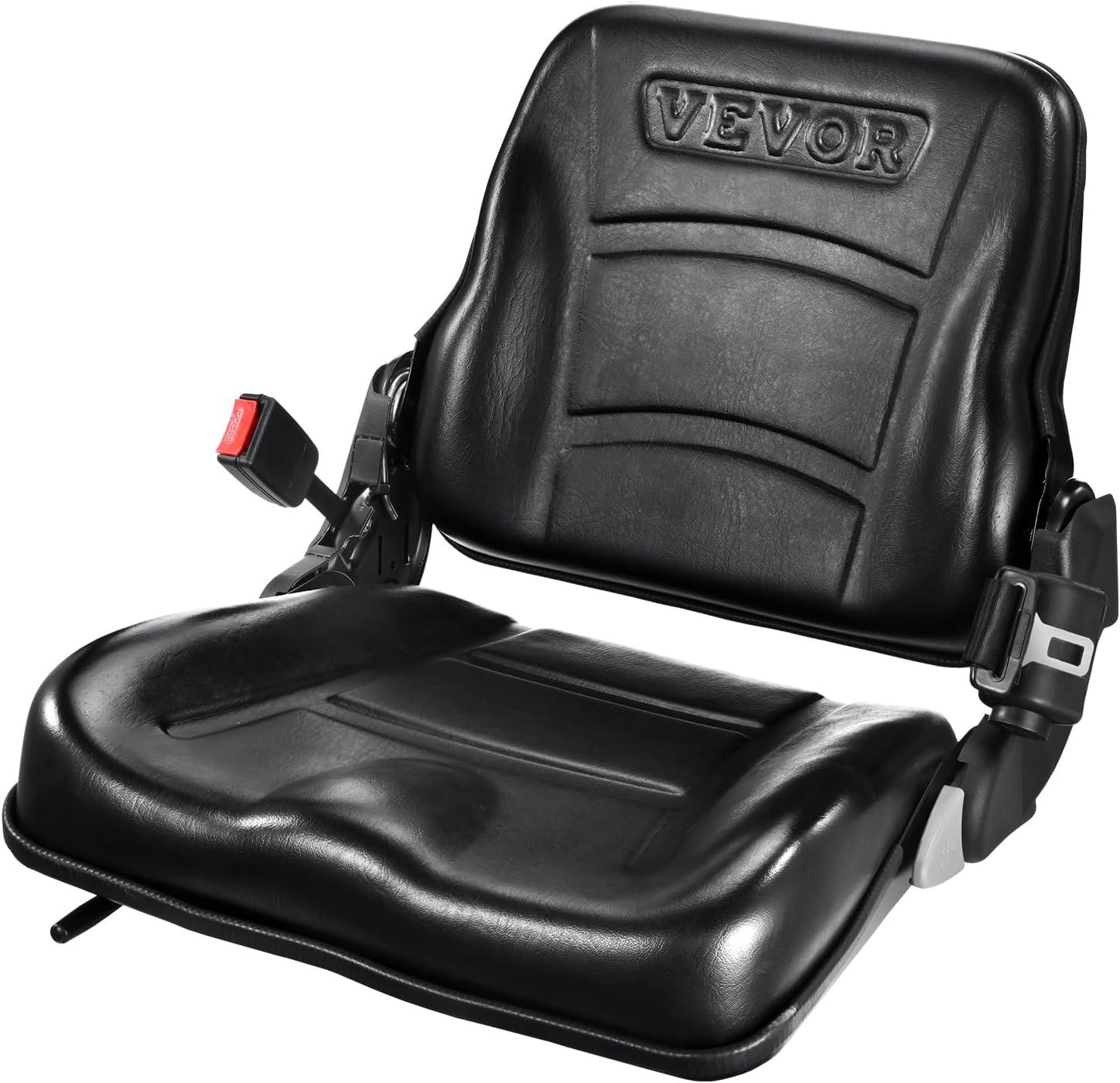 imageVEVOR Universal Tracor Seat Lawn Mower Seat with Micro Switch and Drainage Holes 63118 inch Extended Slot Tractor Seat for Tractor Loader Excavator2023New with Belt