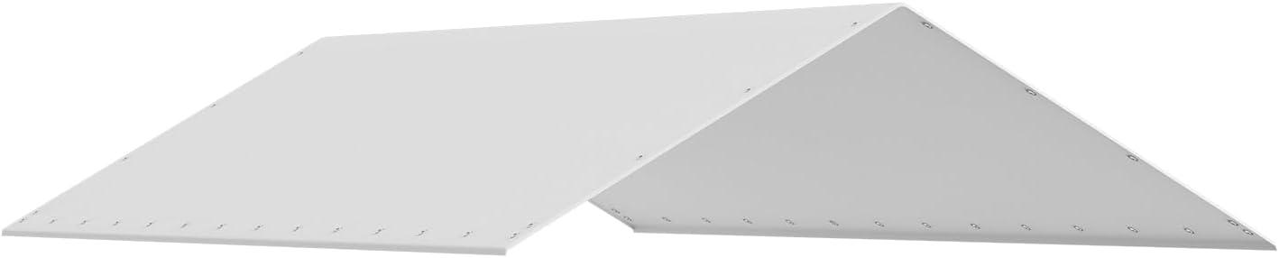 imageVEVOR Upgraded 10x20 FT Heavy Duty Carport Canopy with Rollup Windows AllSeason Portable Garage with Removable Sidewalls ampamp Doors 12 Stakes ampamp 12 Ropes Car Tent for Car Truck Boat EquipmentTop  White