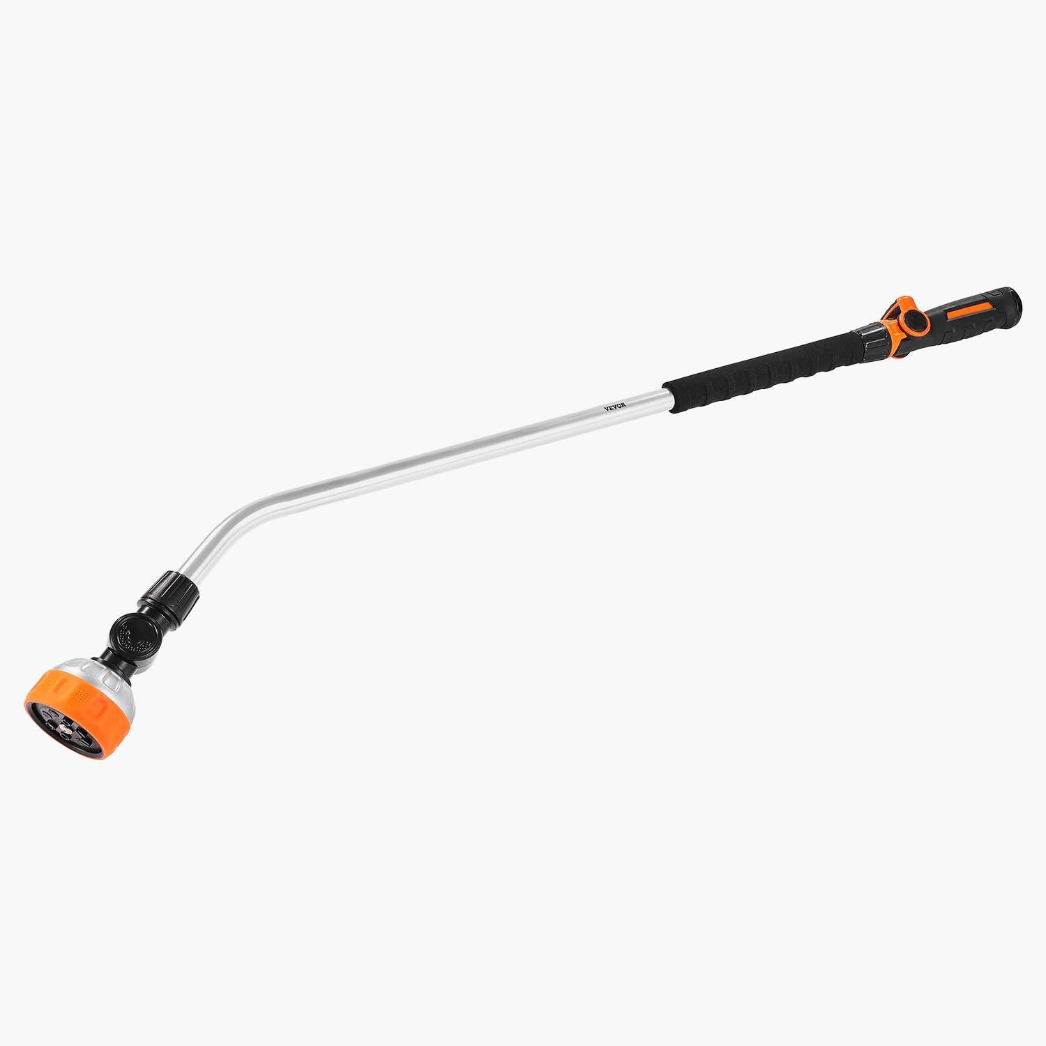 imageVEVOR Watering Wand 36Inch Extra Long Heavy Duty Garden Hose Wand with 8 Spray Patterns ampamp 180 Swivel Head Long Hose Nozzle Sprayer with onoff Thumb Control Ideal for Hanging Baskets36 Inch
